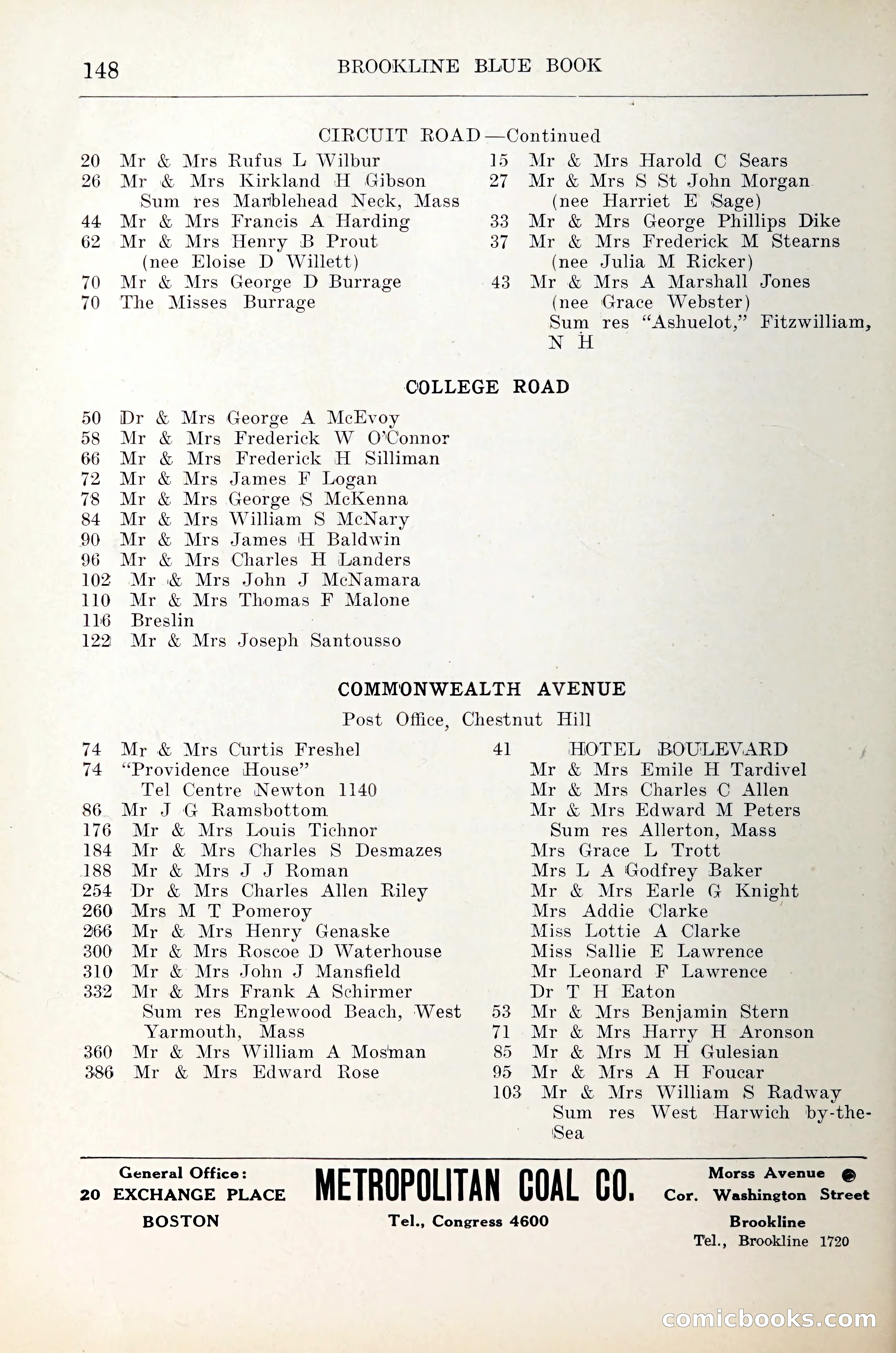 Blue Book of Brookline — page 169 of 305
