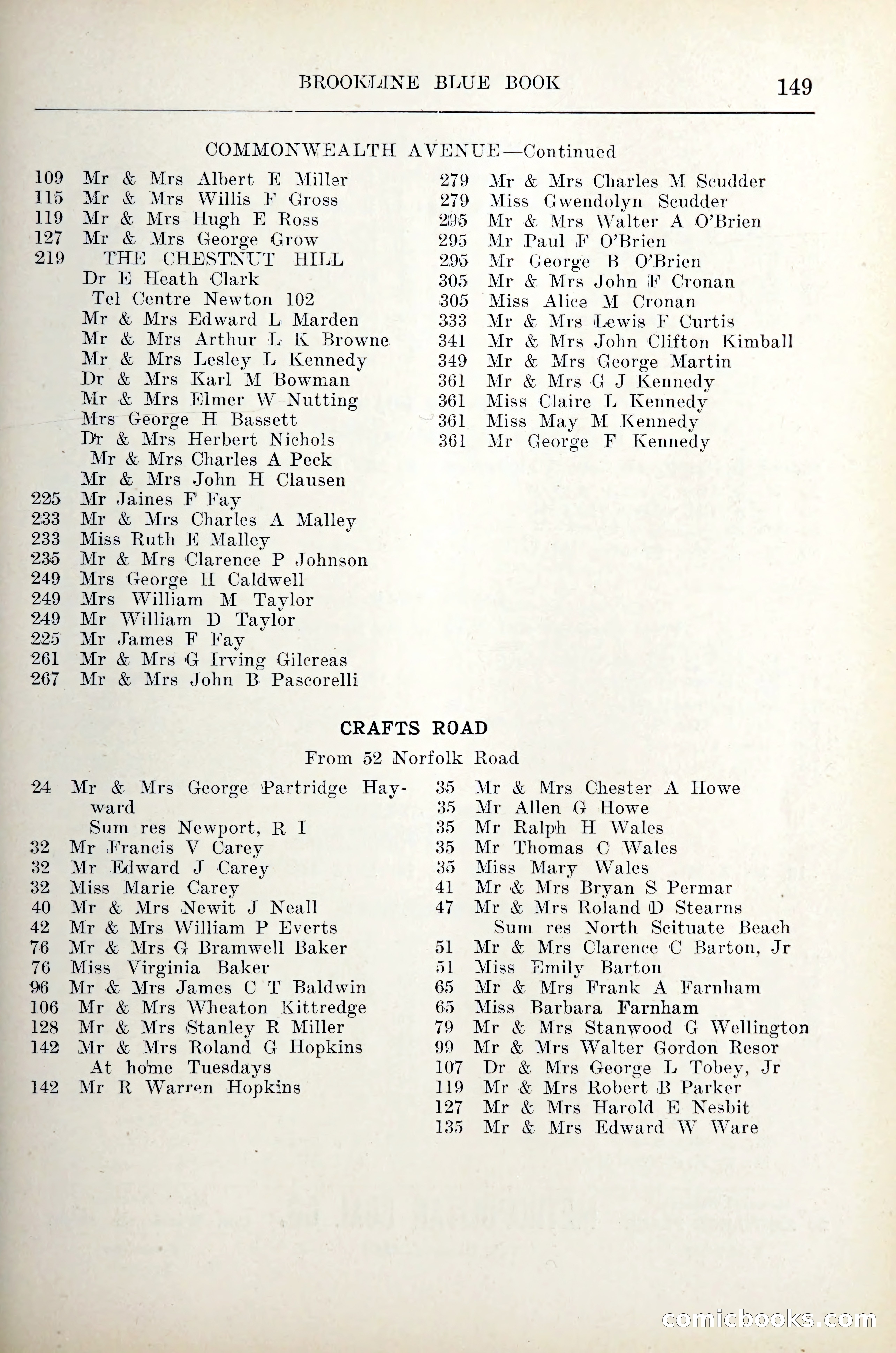 Blue Book of Brookline — page 170 of 305