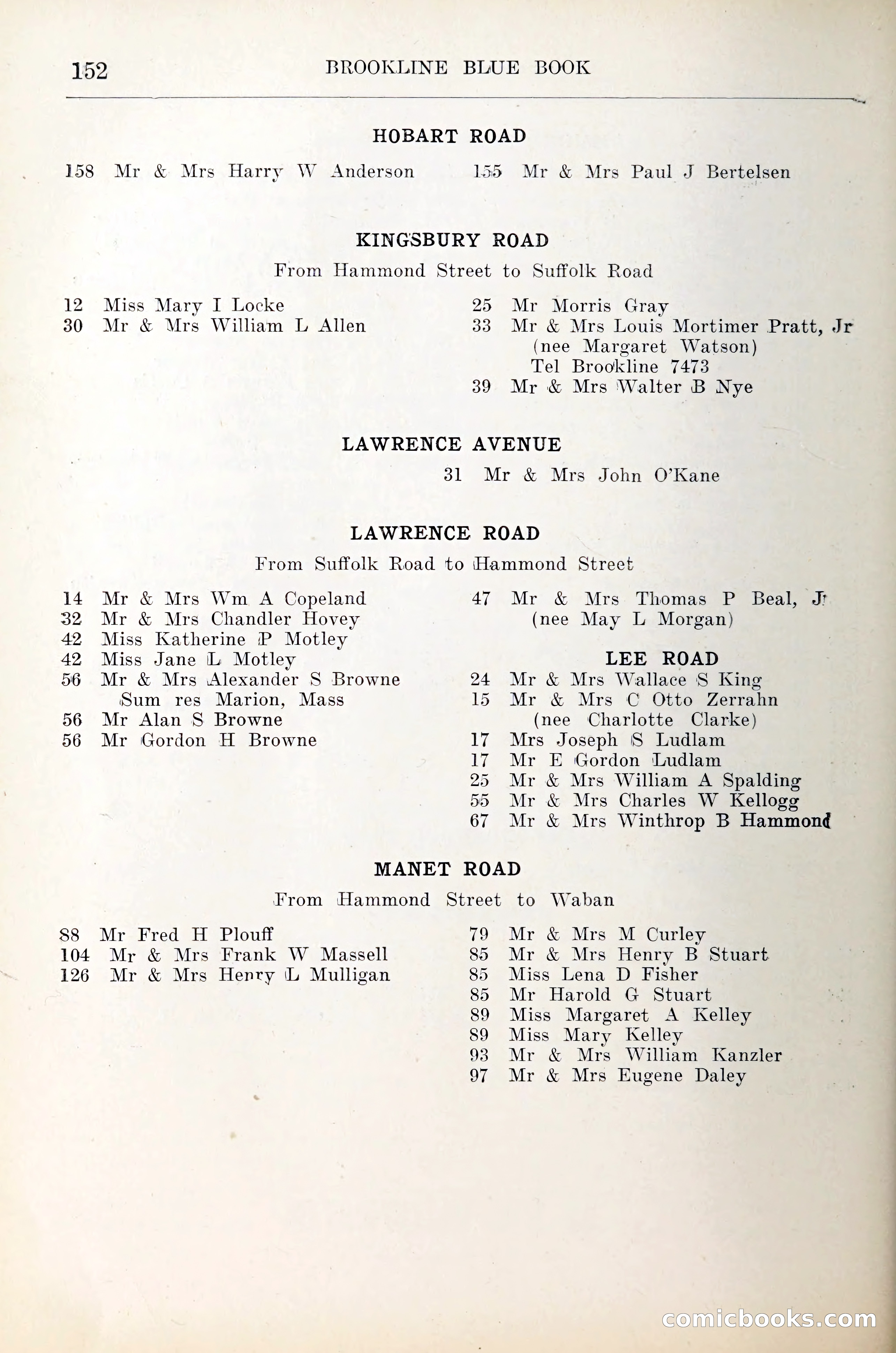 Blue Book of Brookline — page 173 of 305