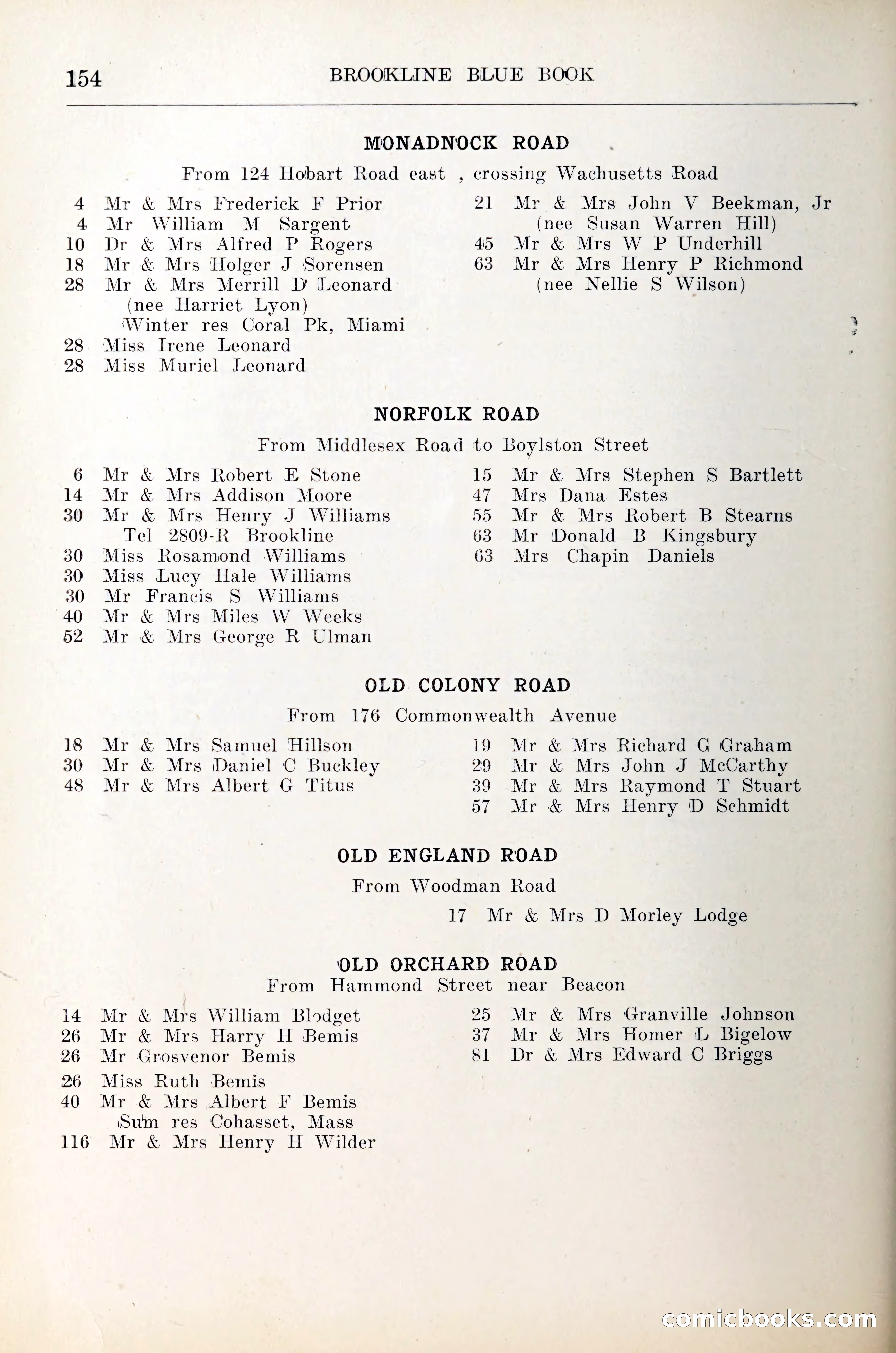 Blue Book of Brookline — page 175 of 305