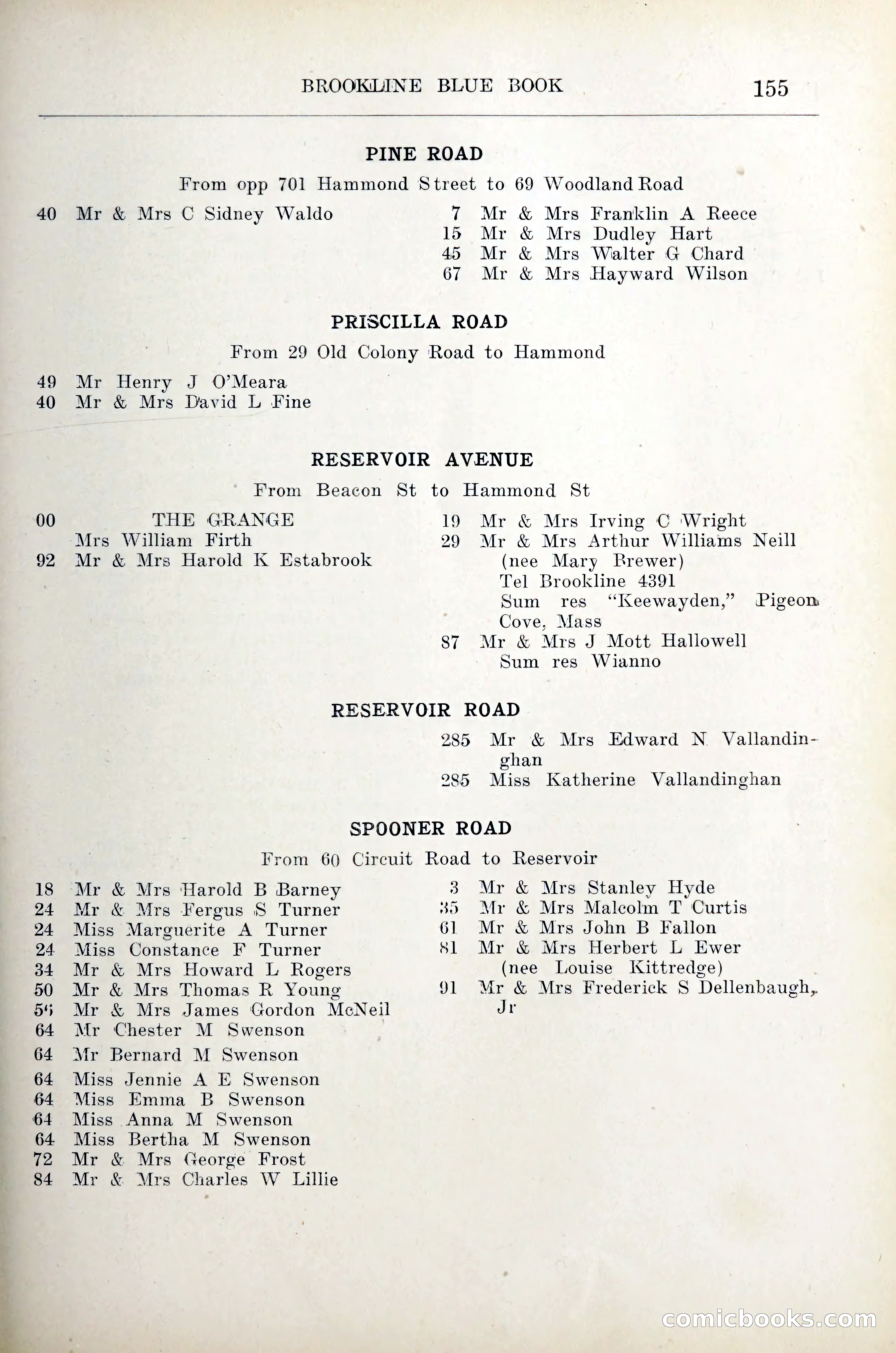 Blue Book of Brookline — page 176 of 305