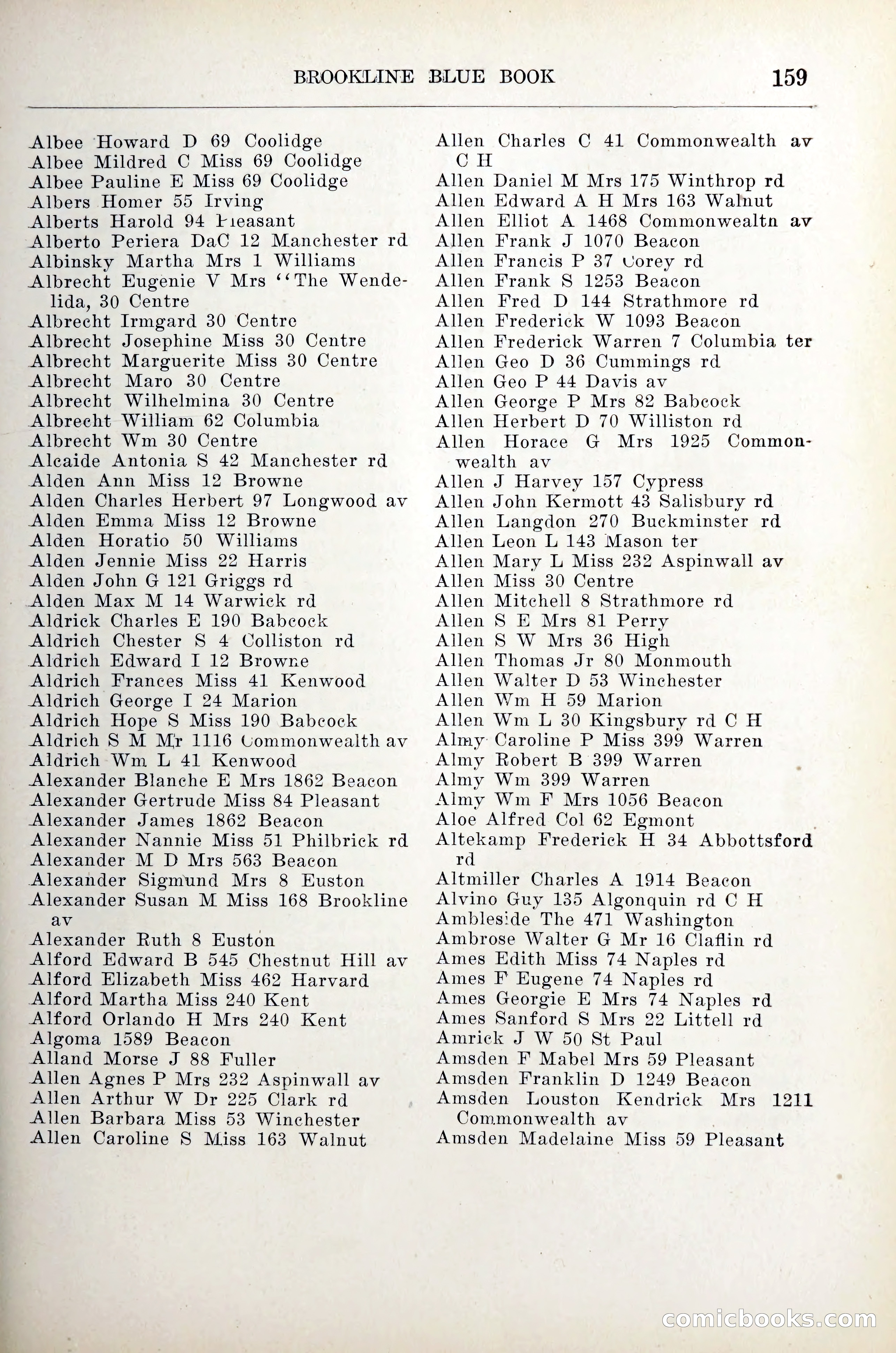 Blue Book of Brookline — page 180 of 305