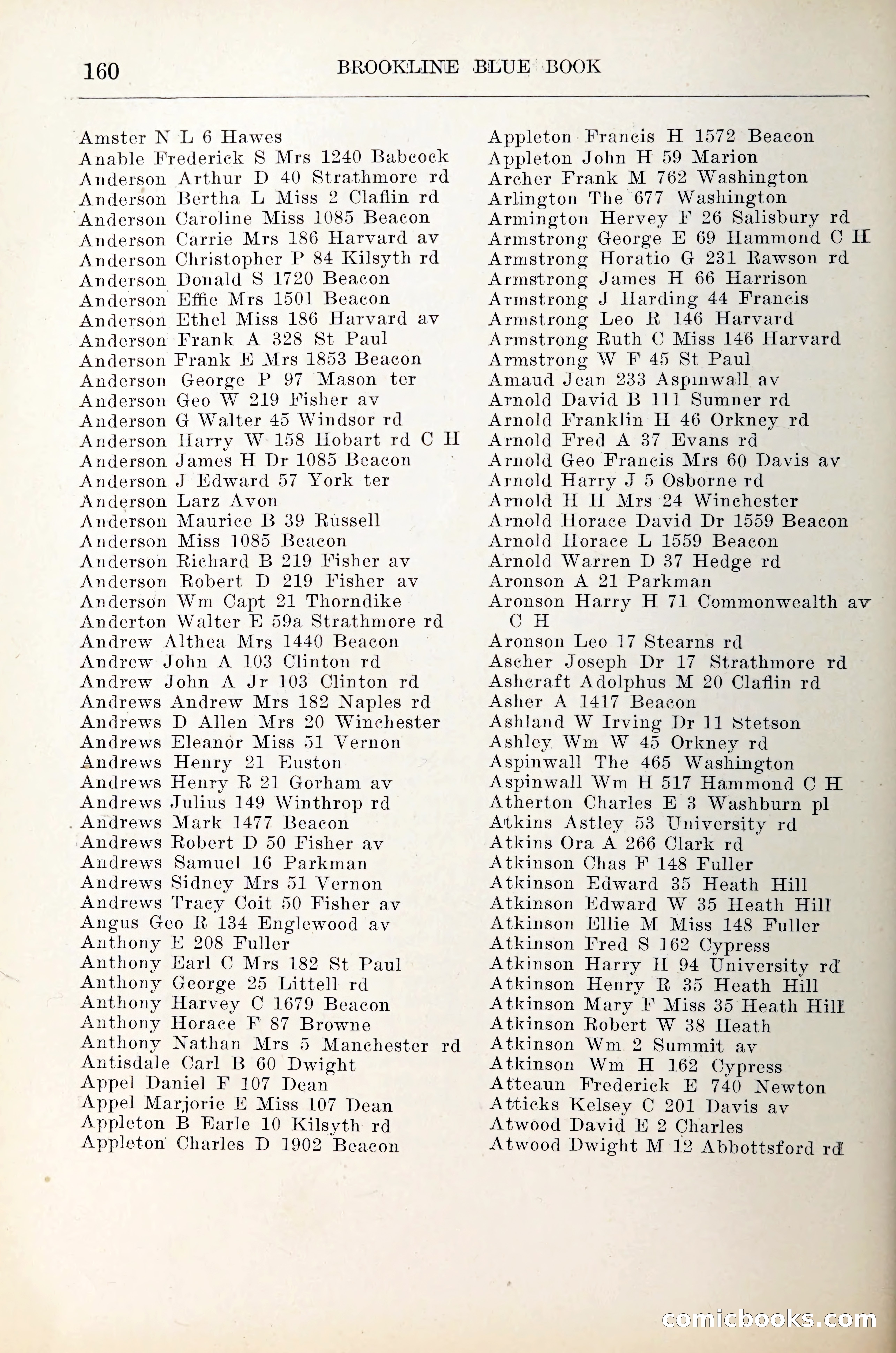 Blue Book of Brookline — page 181 of 305
