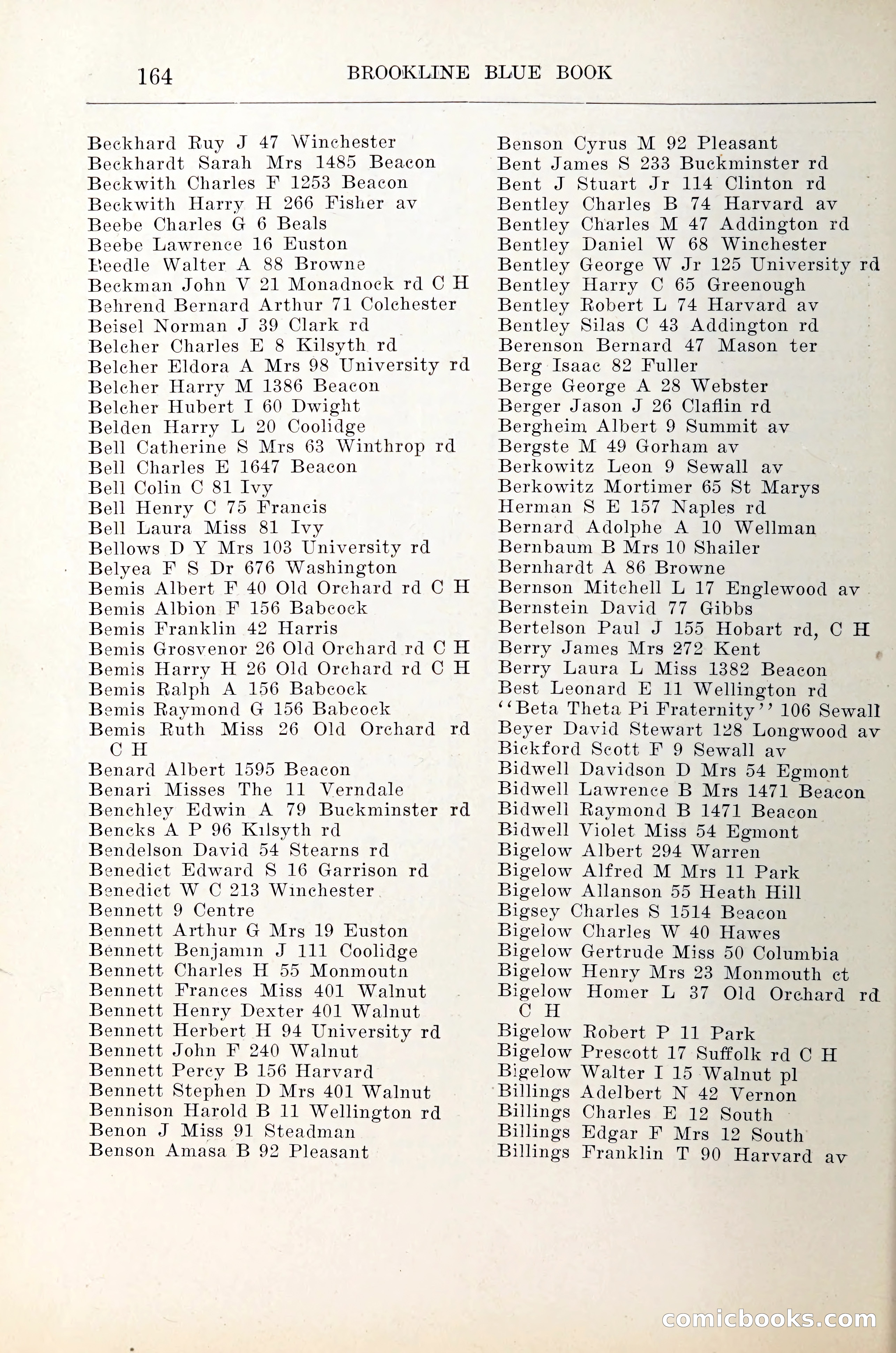Blue Book of Brookline — page 185 of 305
