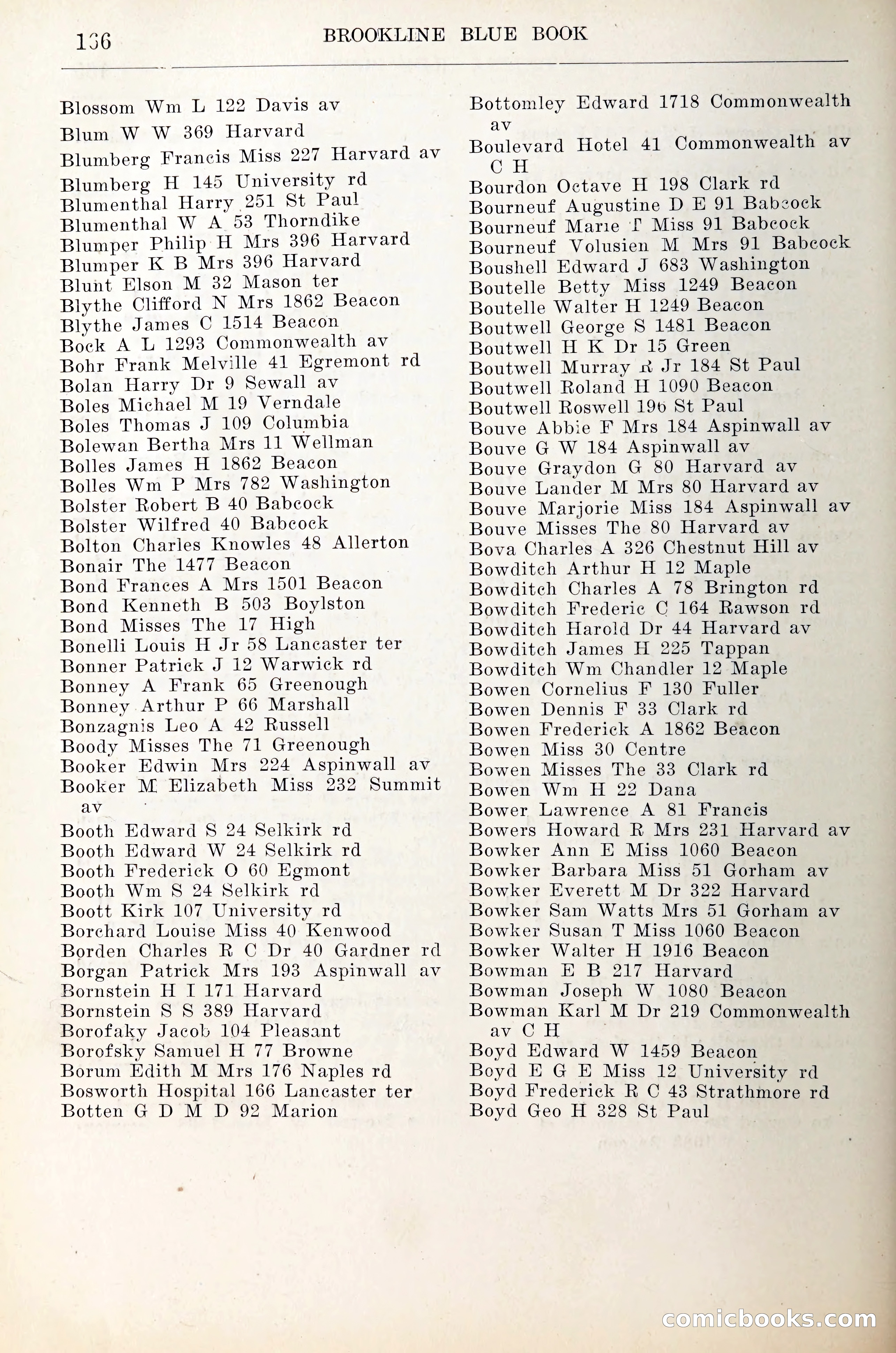 Blue Book of Brookline — page 187 of 305