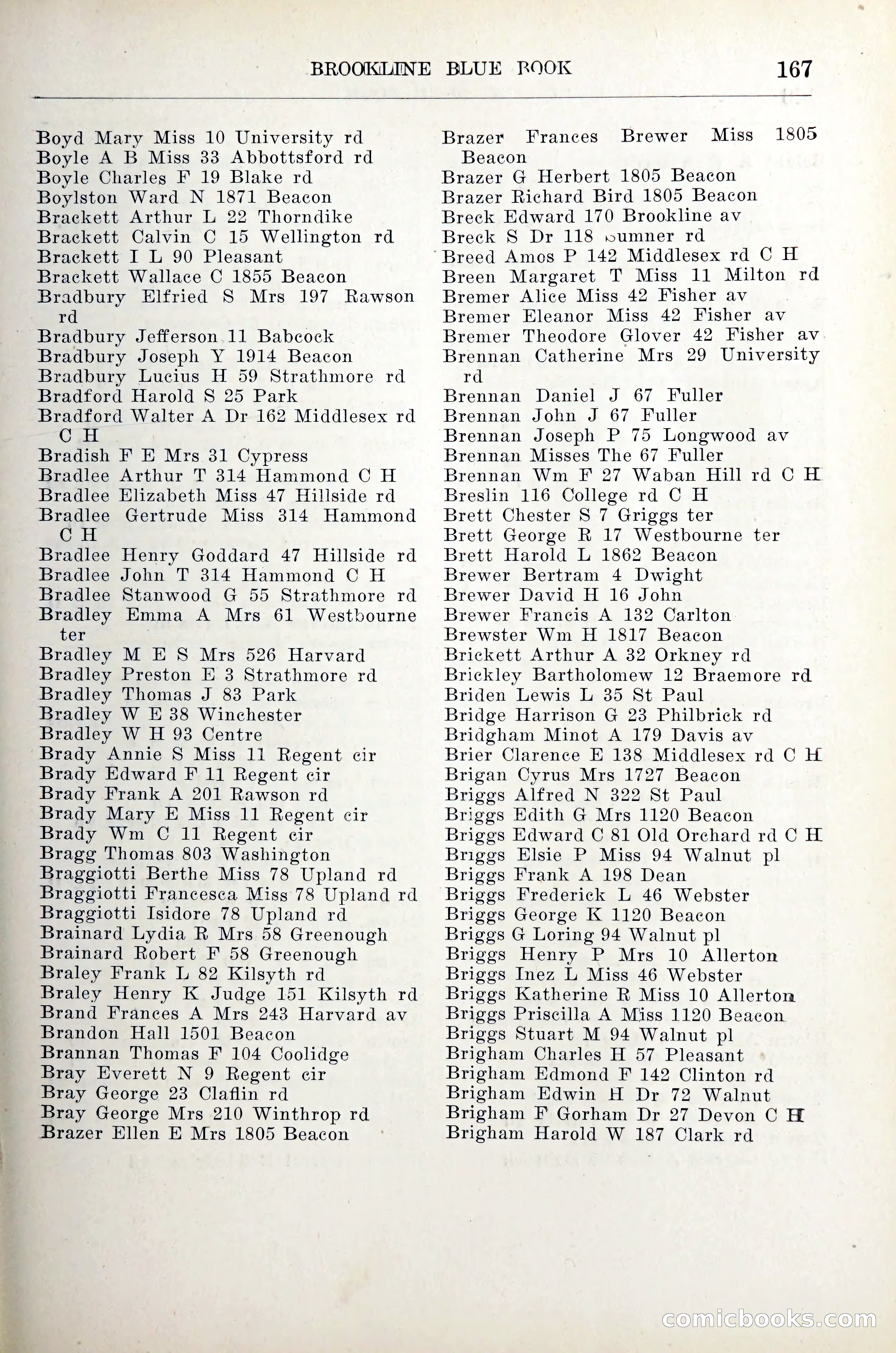 Blue Book of Brookline — page 188 of 305