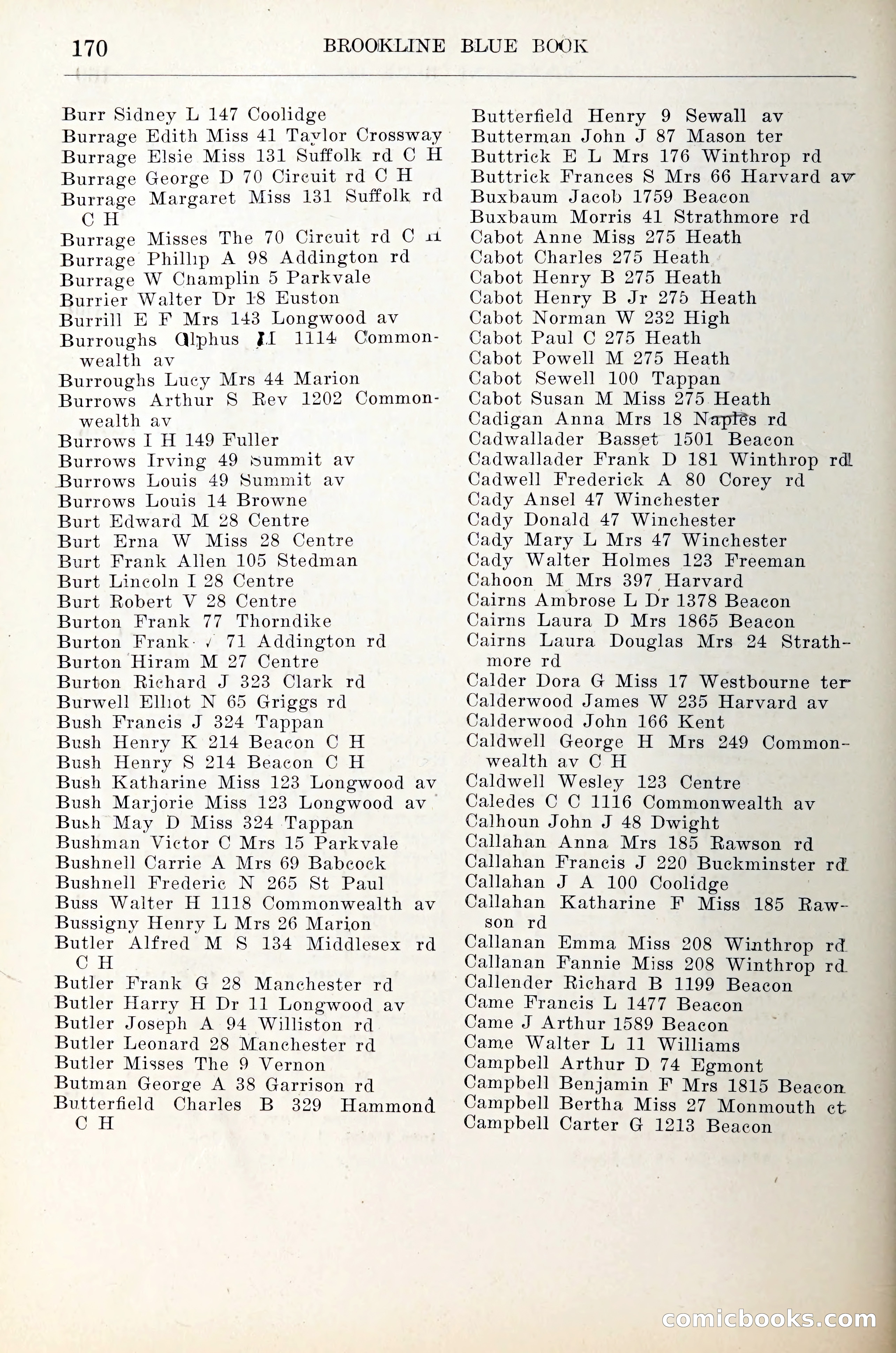 Blue Book of Brookline — page 191 of 305