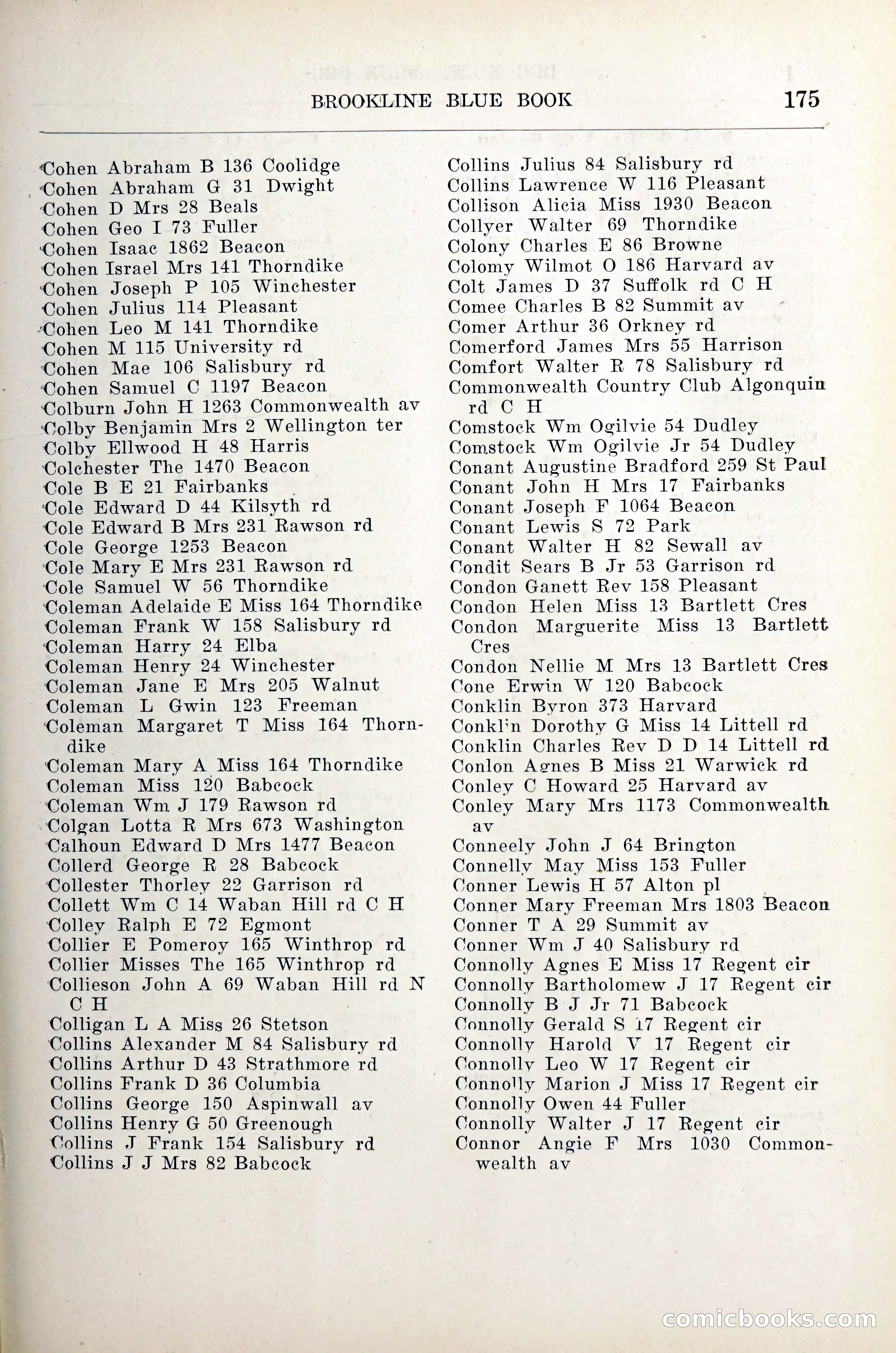 Blue Book of Brookline — page 196 of 305