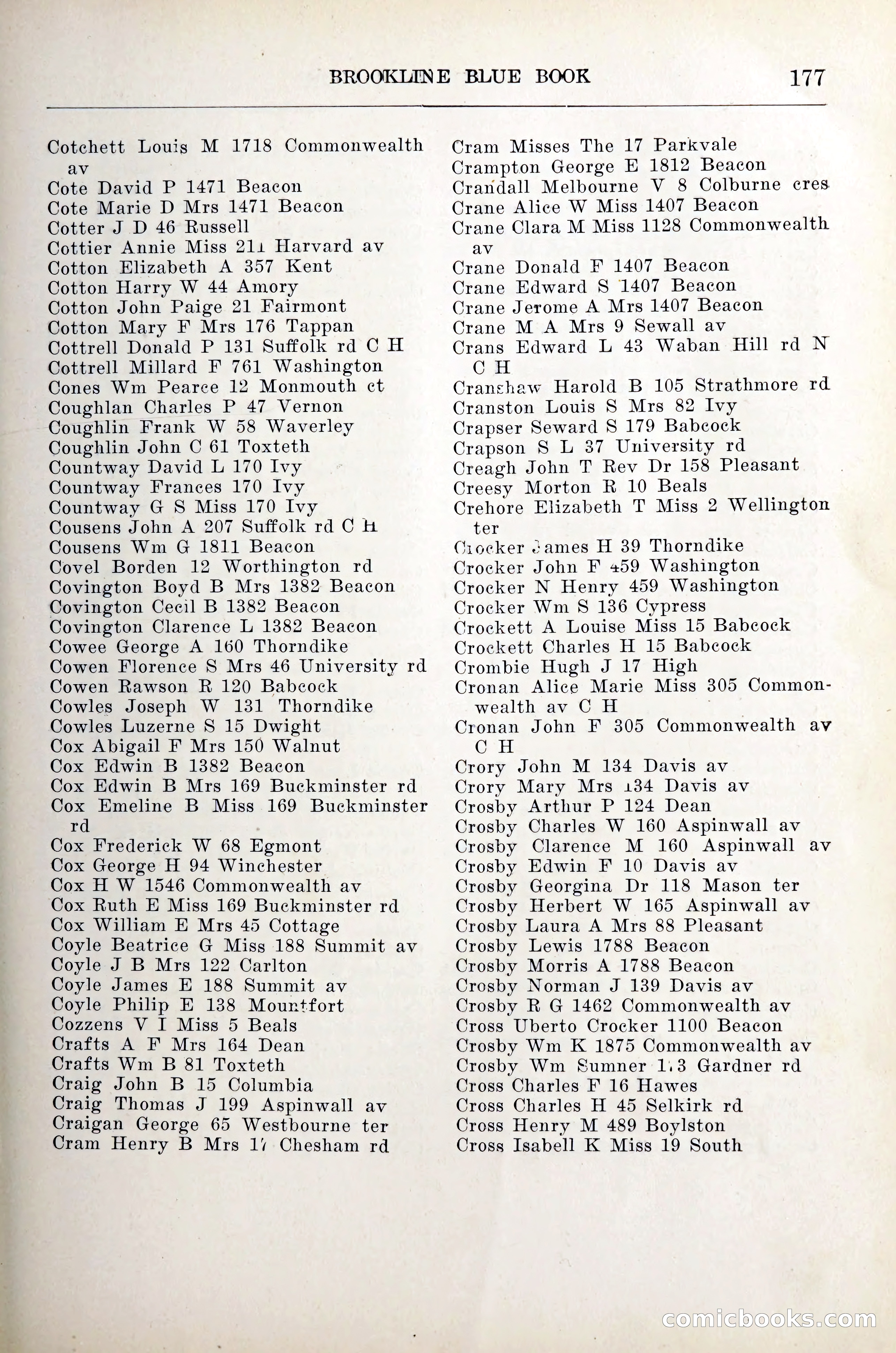 Blue Book of Brookline — page 198 of 305