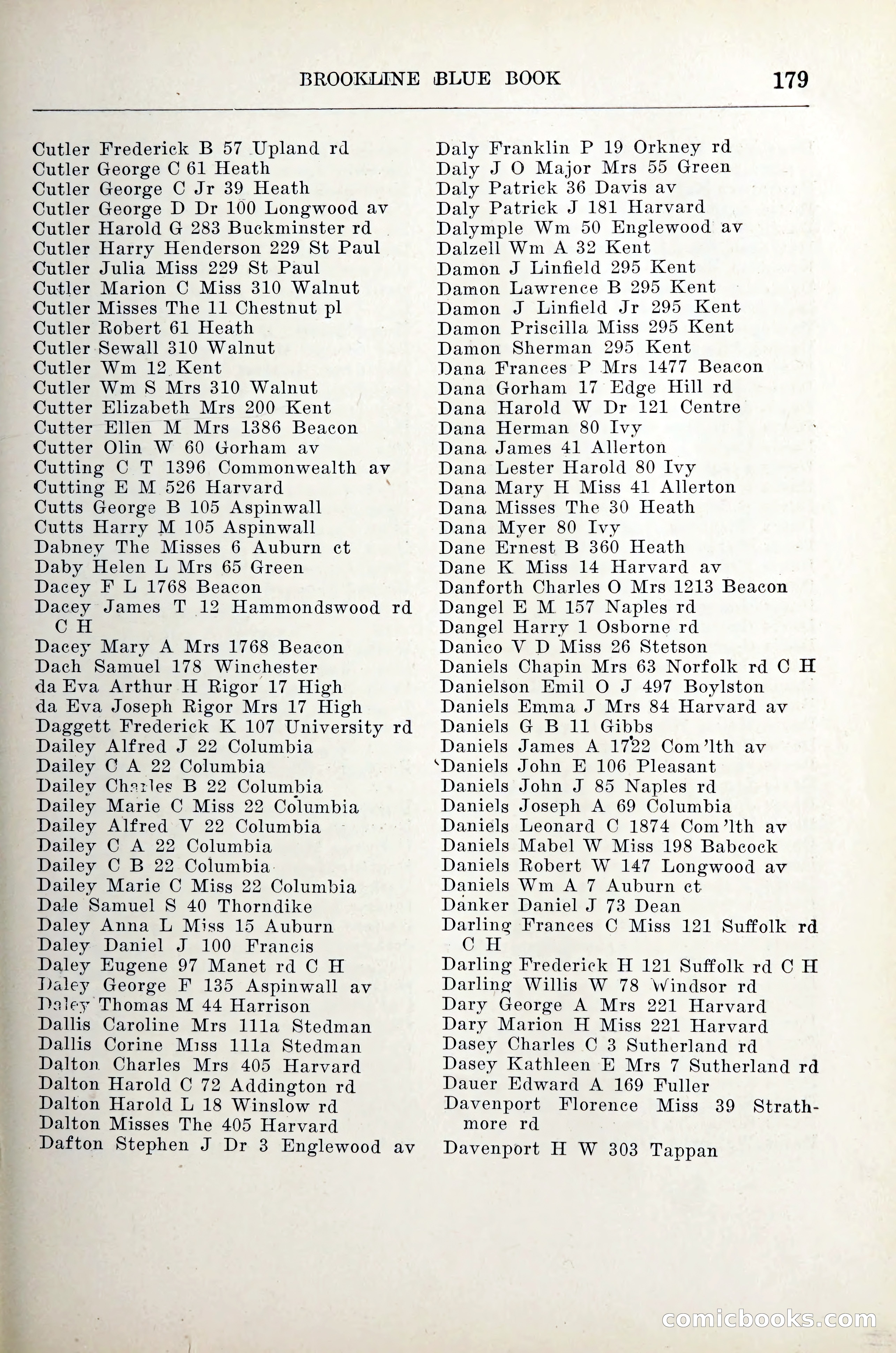 Blue Book of Brookline — page 200 of 305