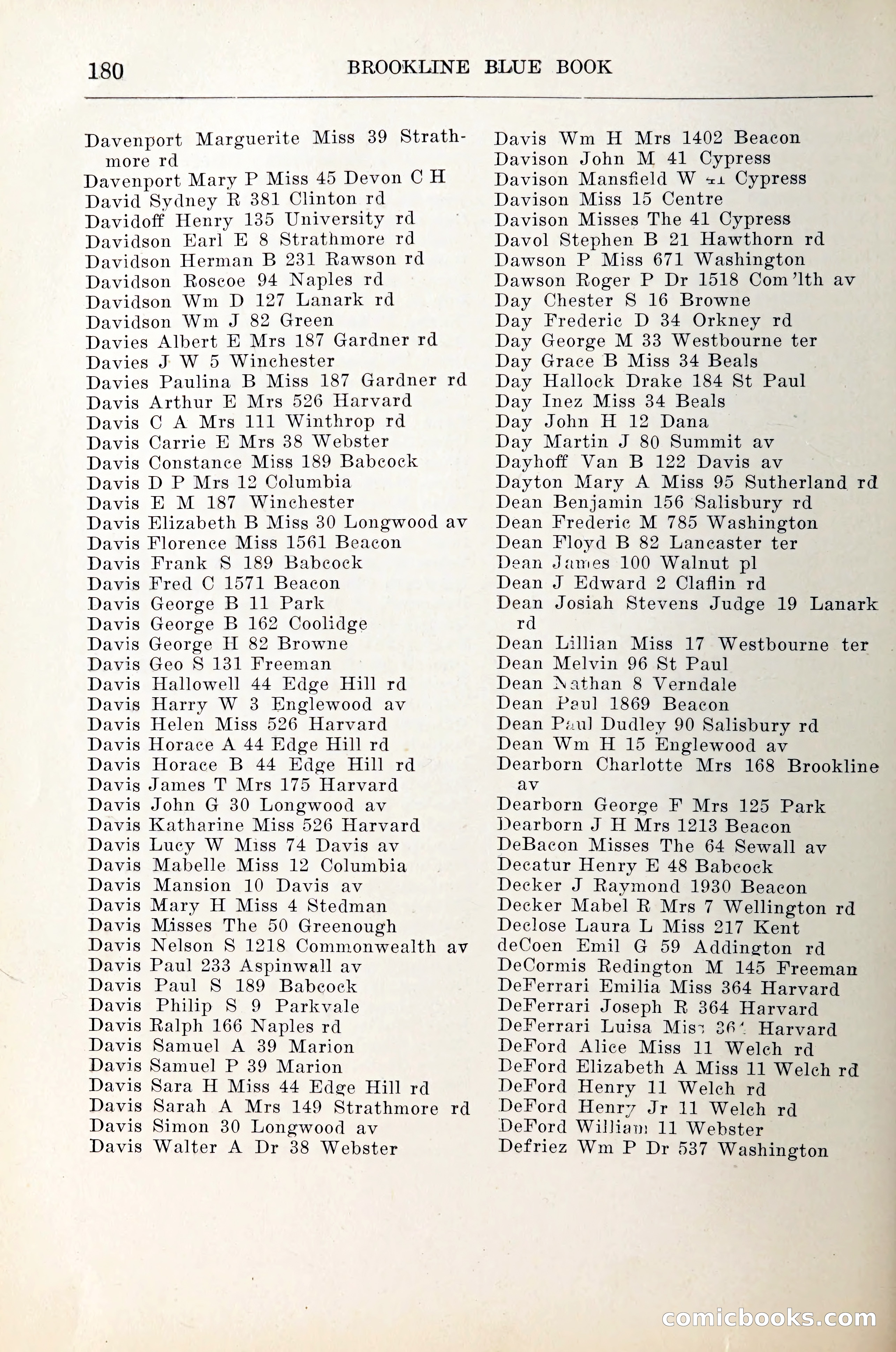 Blue Book of Brookline — page 201 of 305