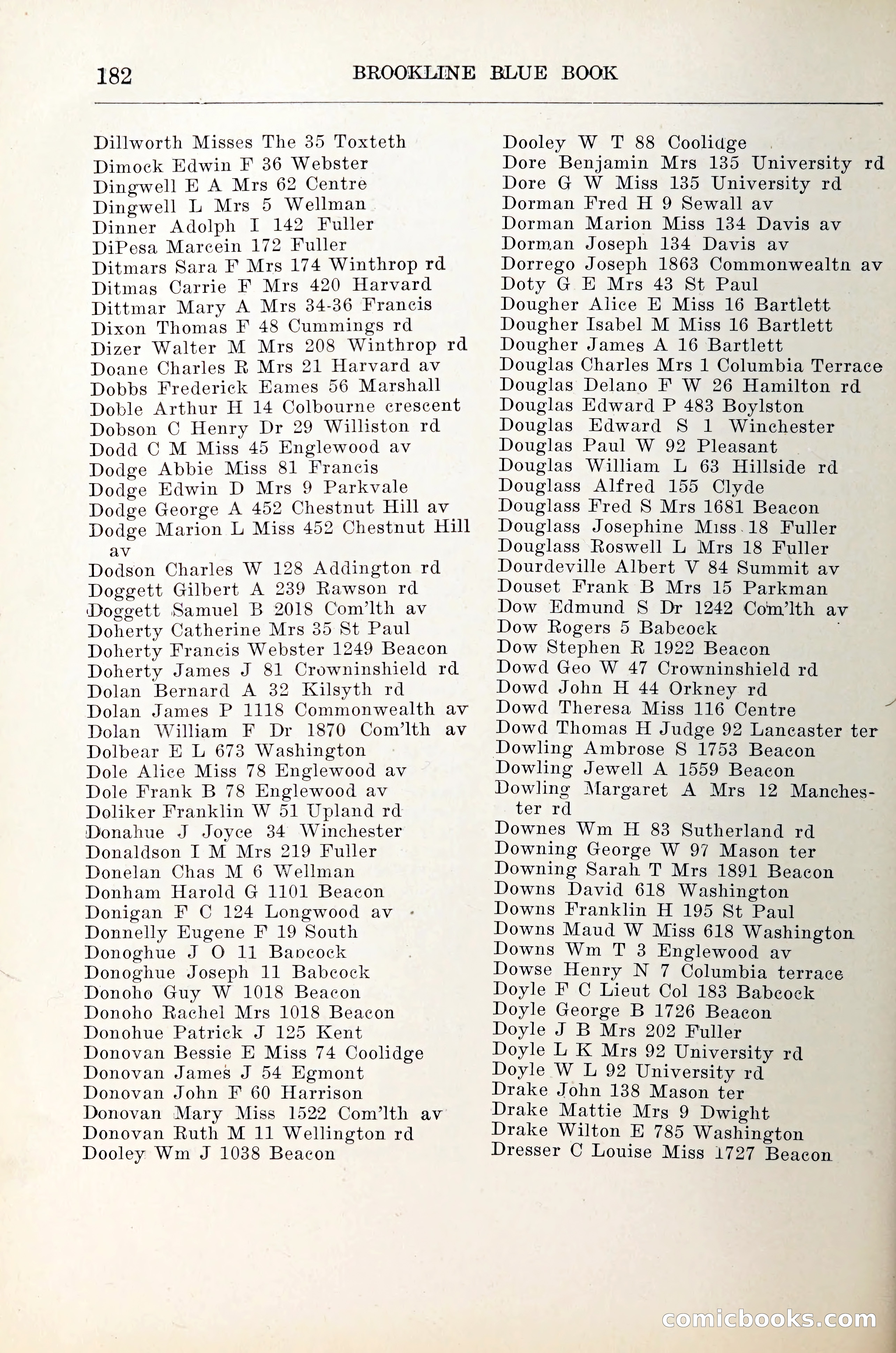 Blue Book of Brookline — page 203 of 305