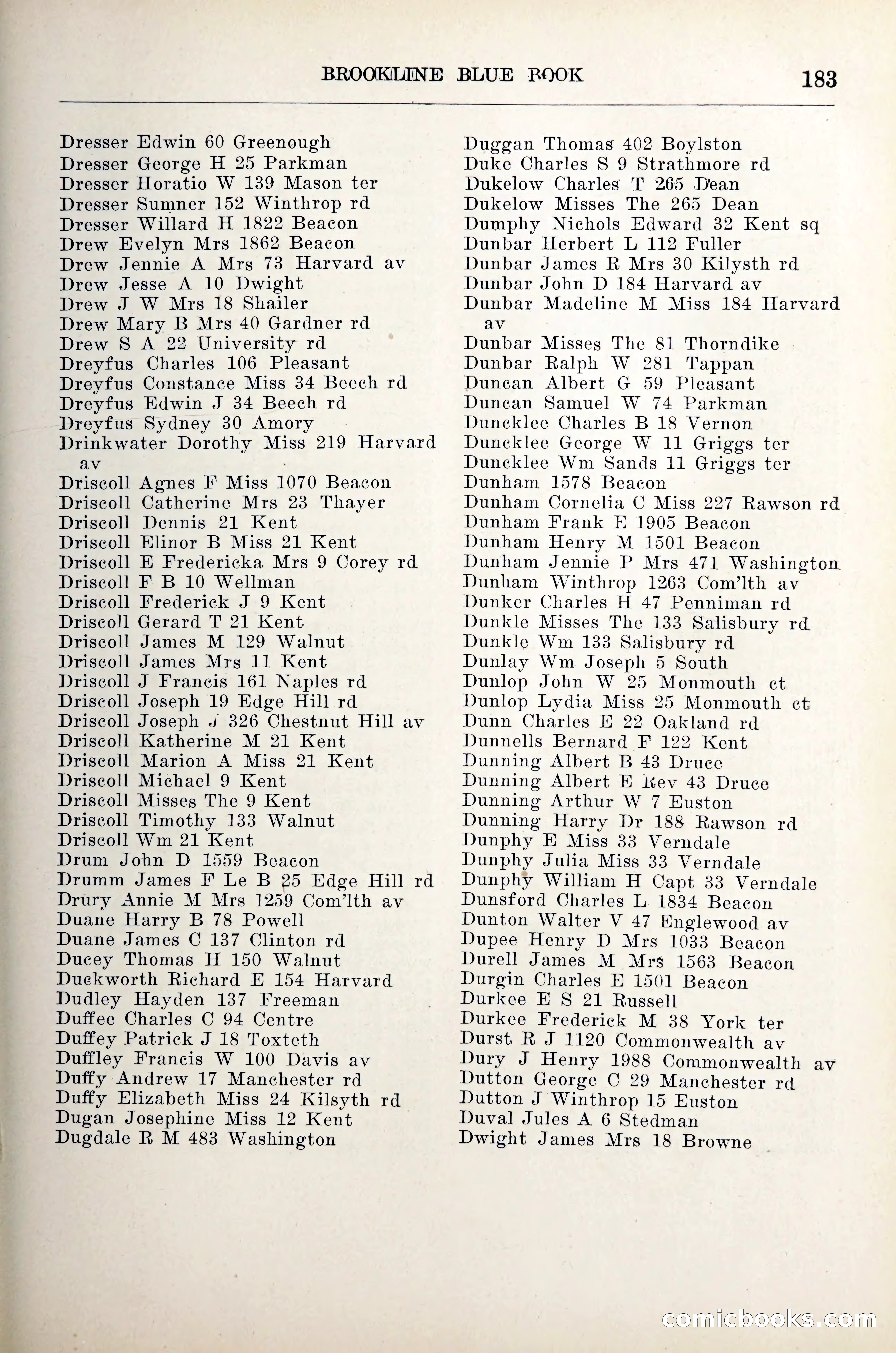 Blue Book of Brookline — page 204 of 305