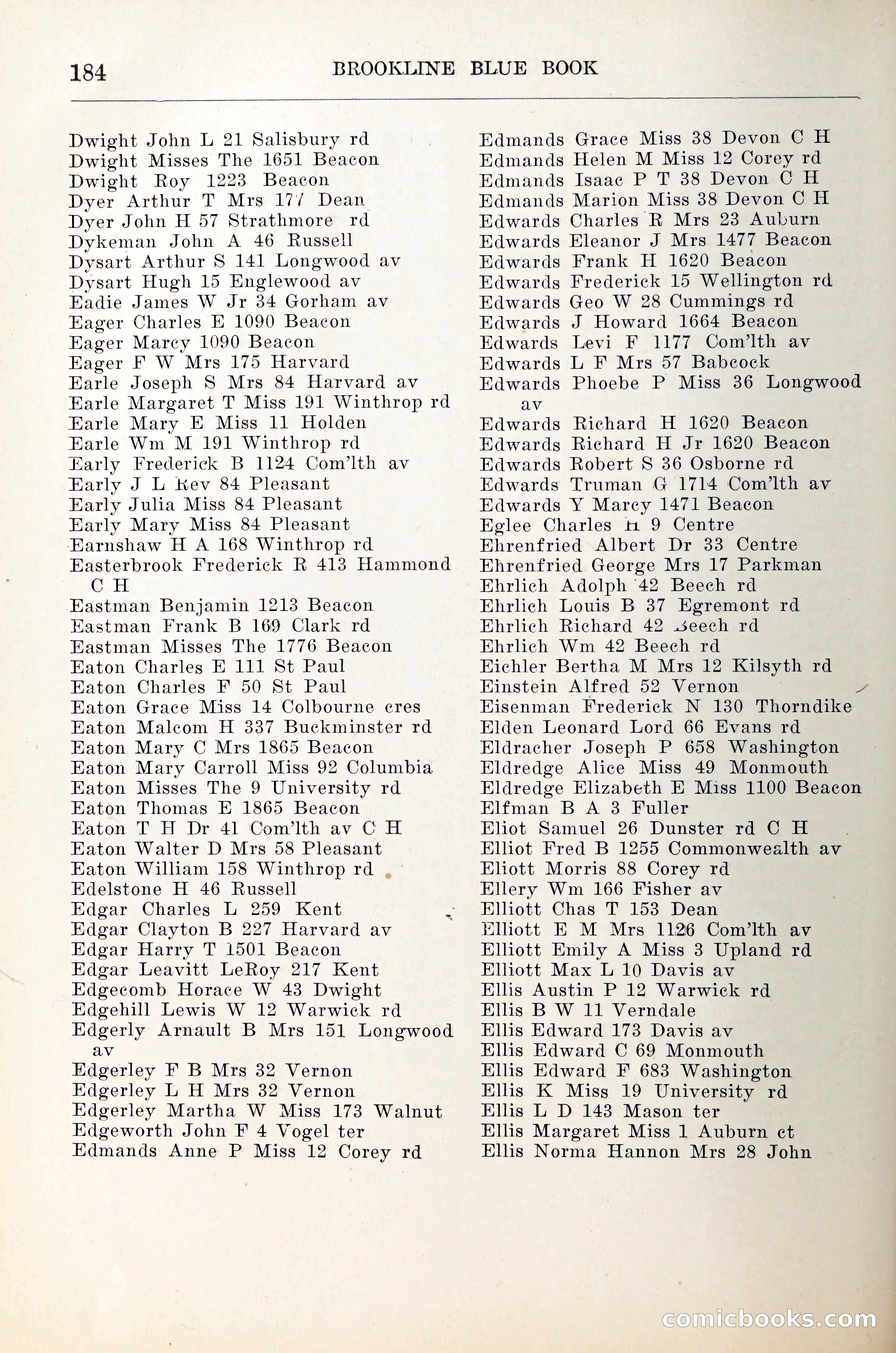 Blue Book of Brookline — page 205 of 305