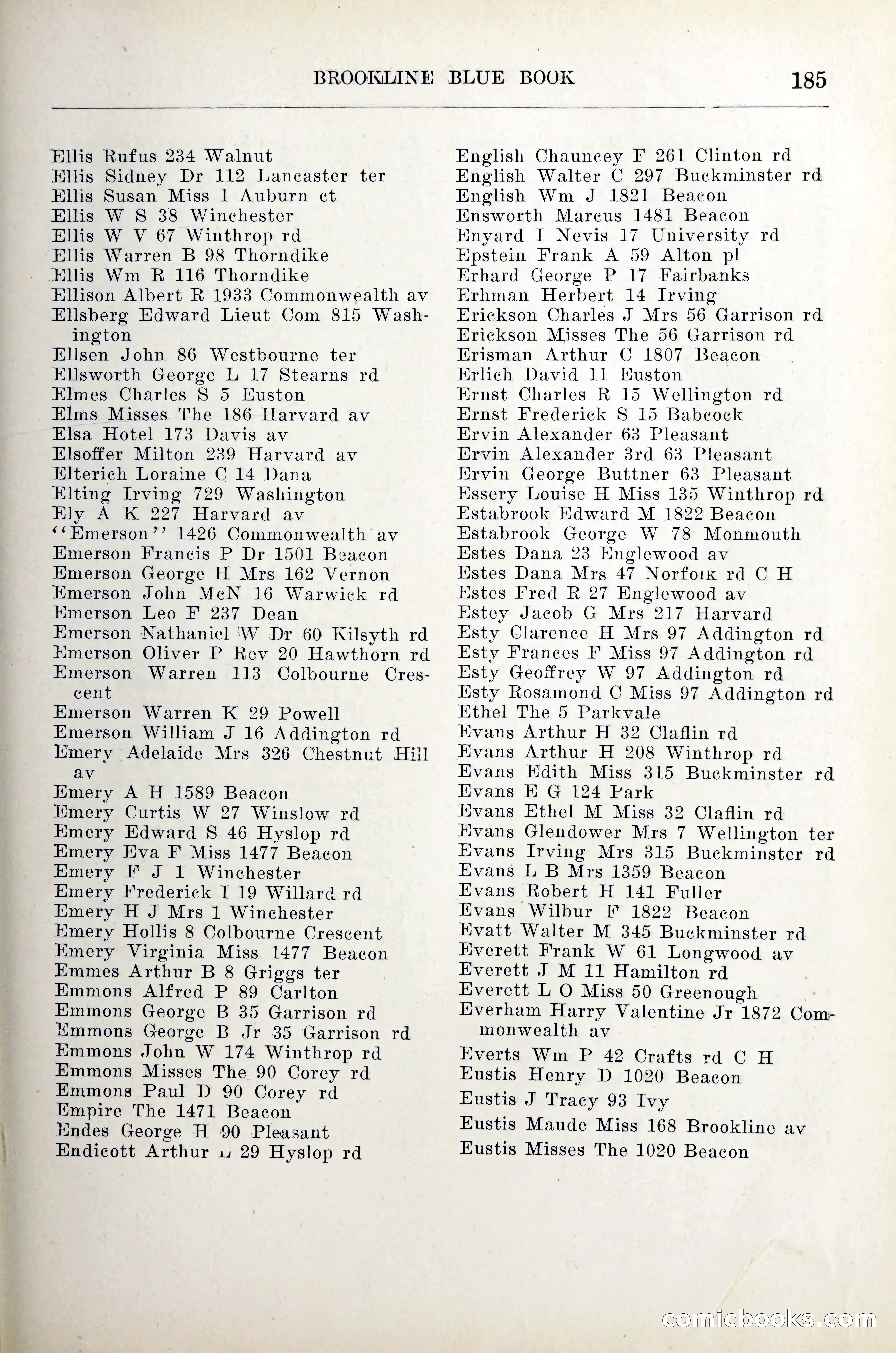 Blue Book of Brookline — page 206 of 305