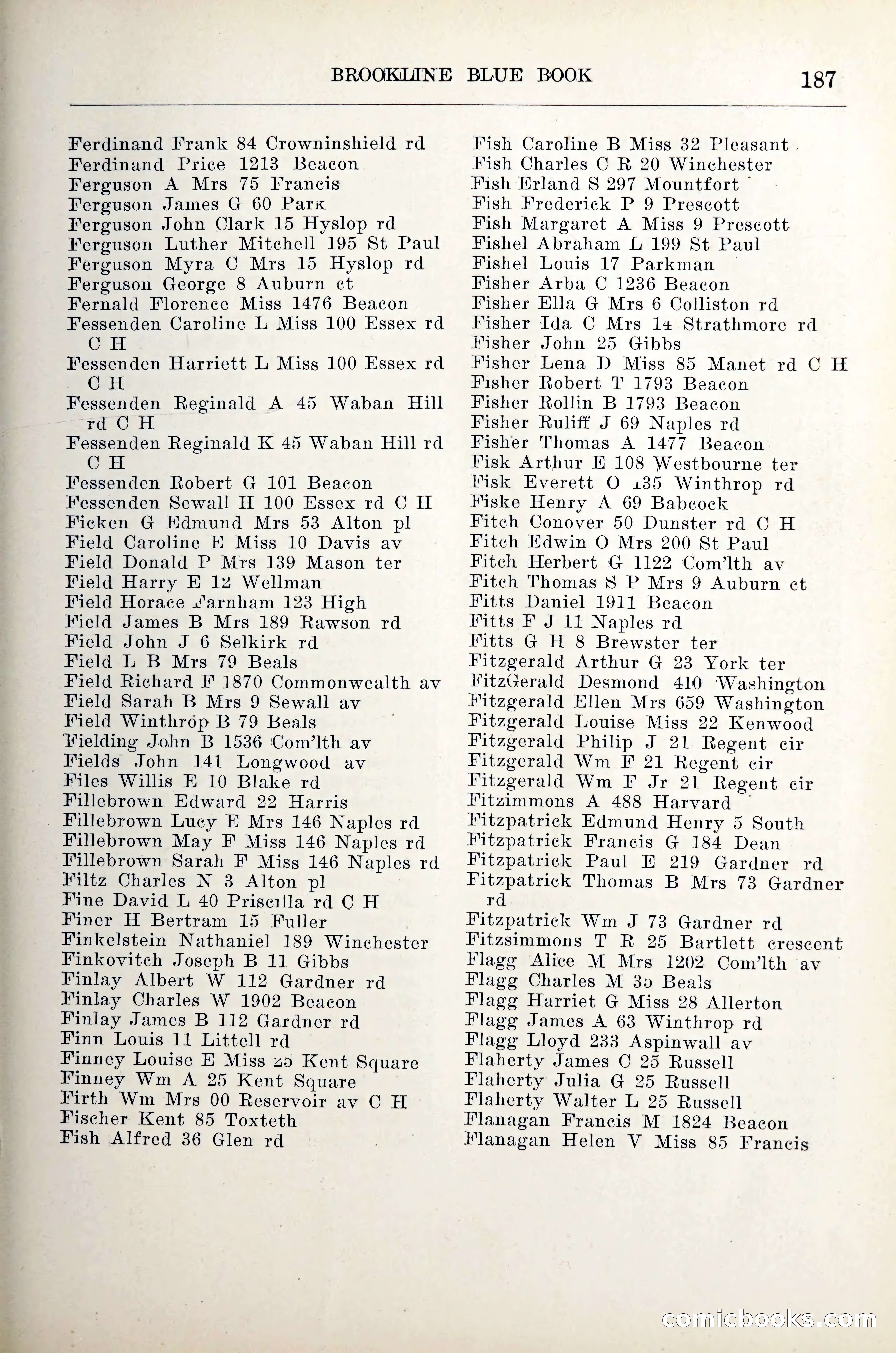 Blue Book of Brookline — page 208 of 305