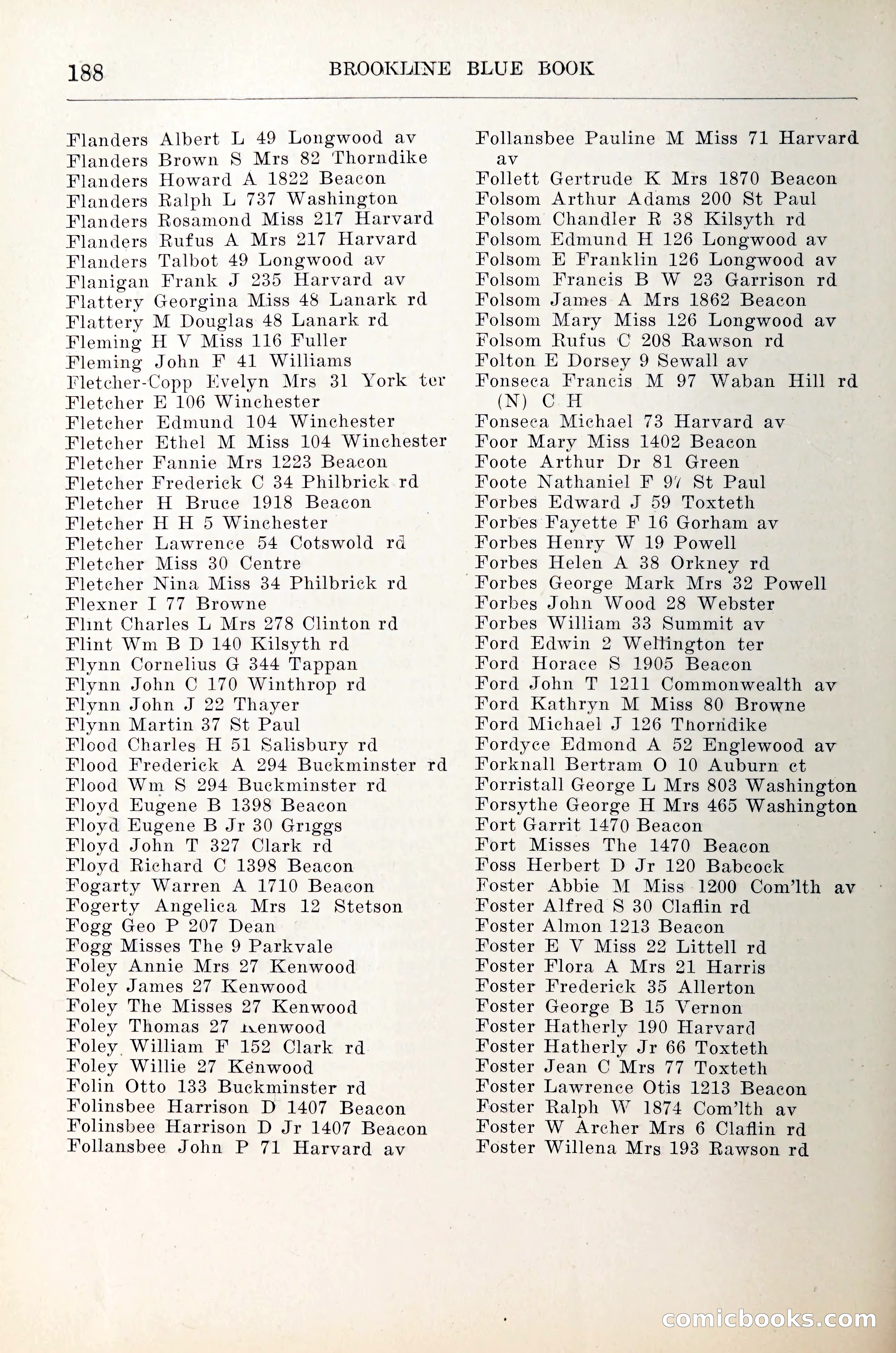 Blue Book of Brookline — page 209 of 305