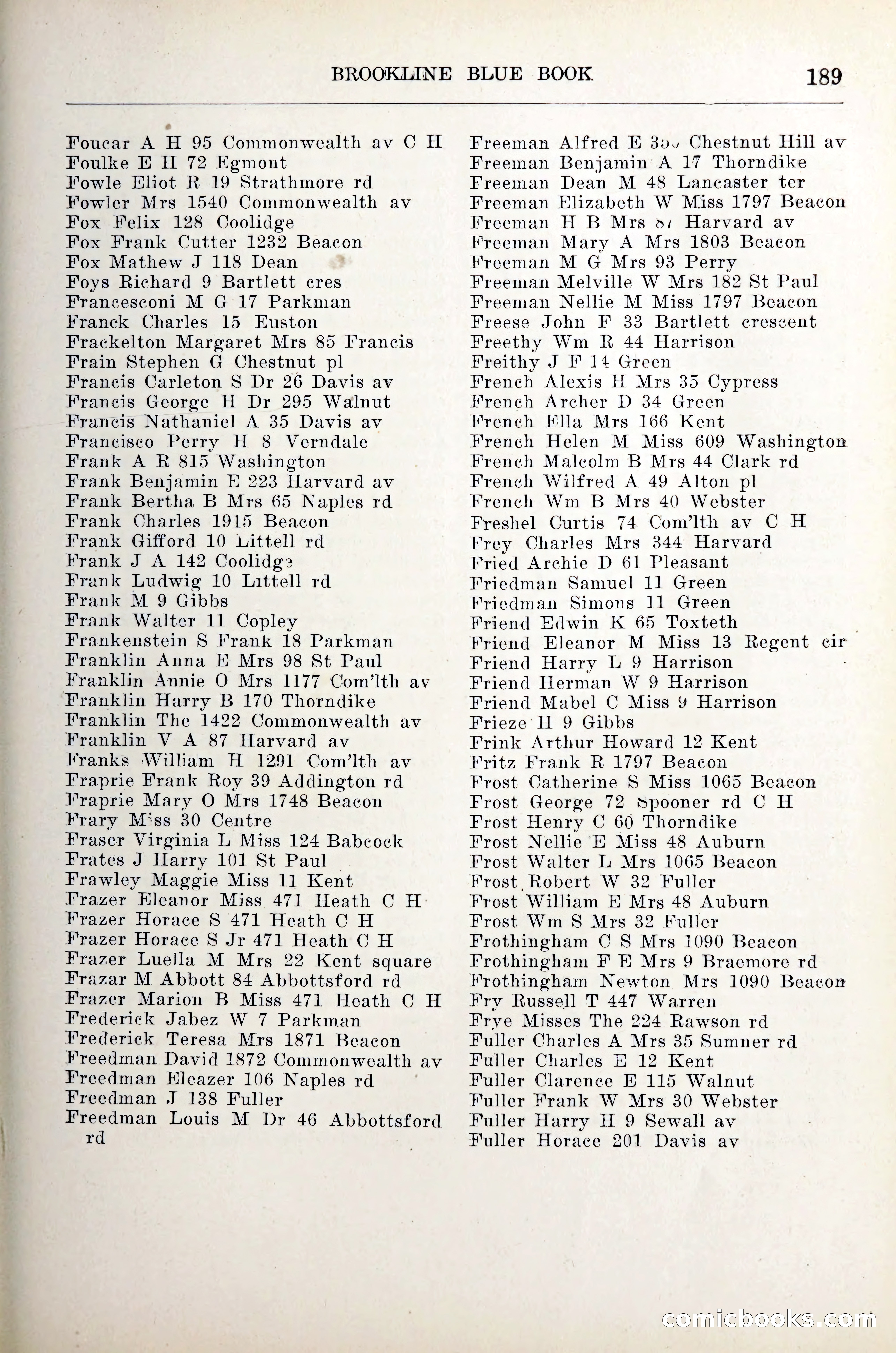 Blue Book of Brookline — page 210 of 305