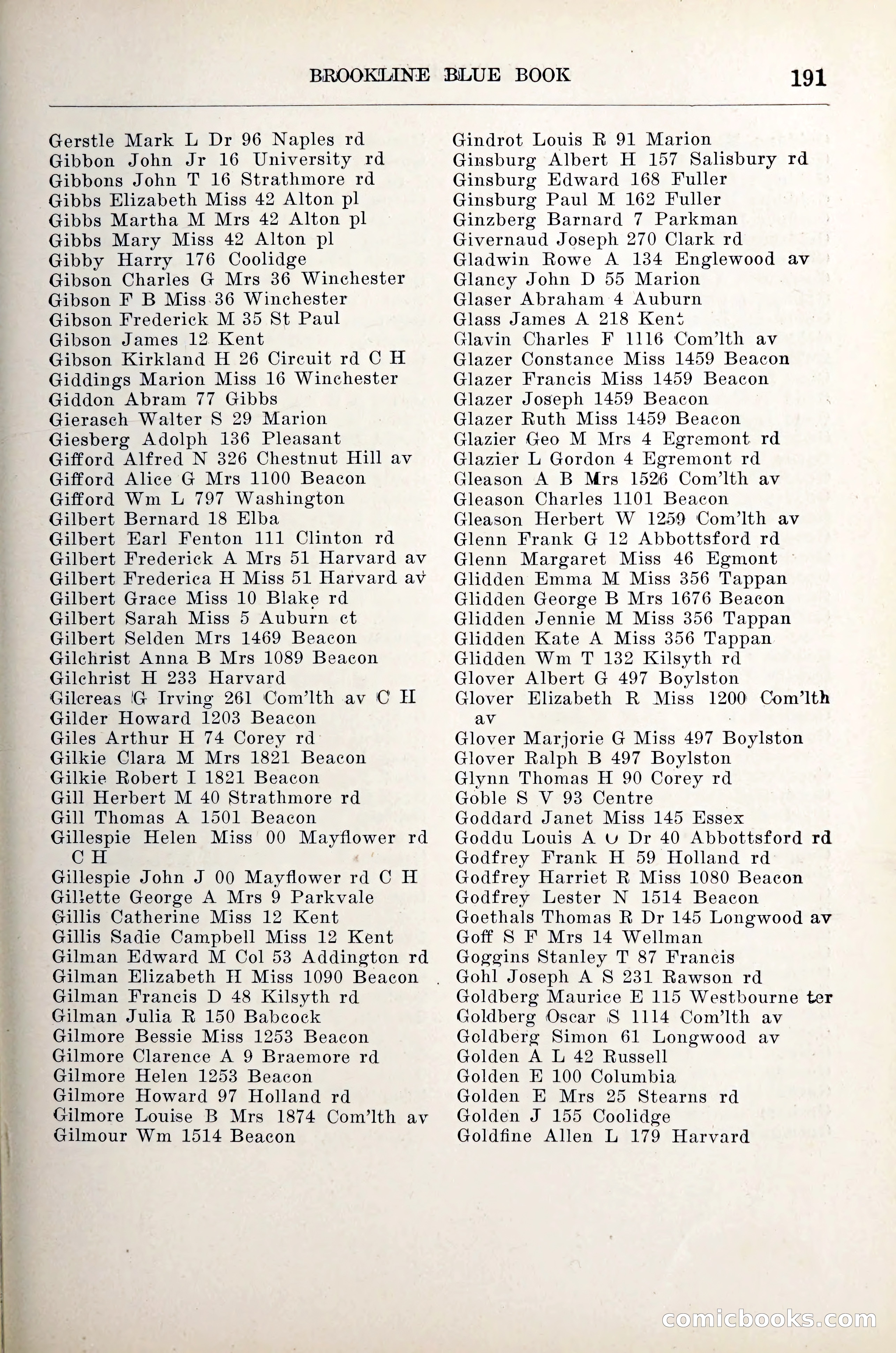 Blue Book of Brookline — page 212 of 305