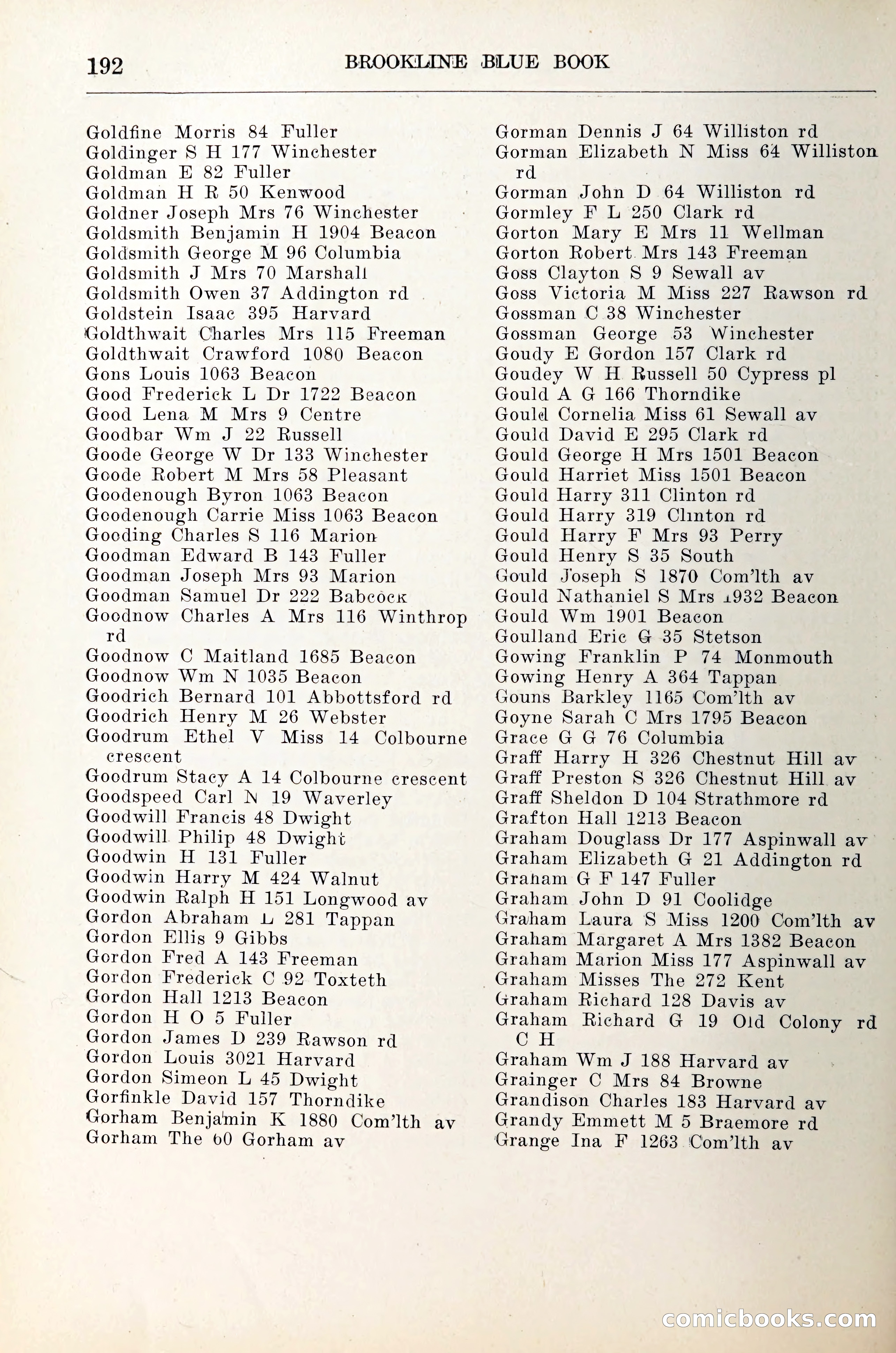 Blue Book of Brookline — page 213 of 305