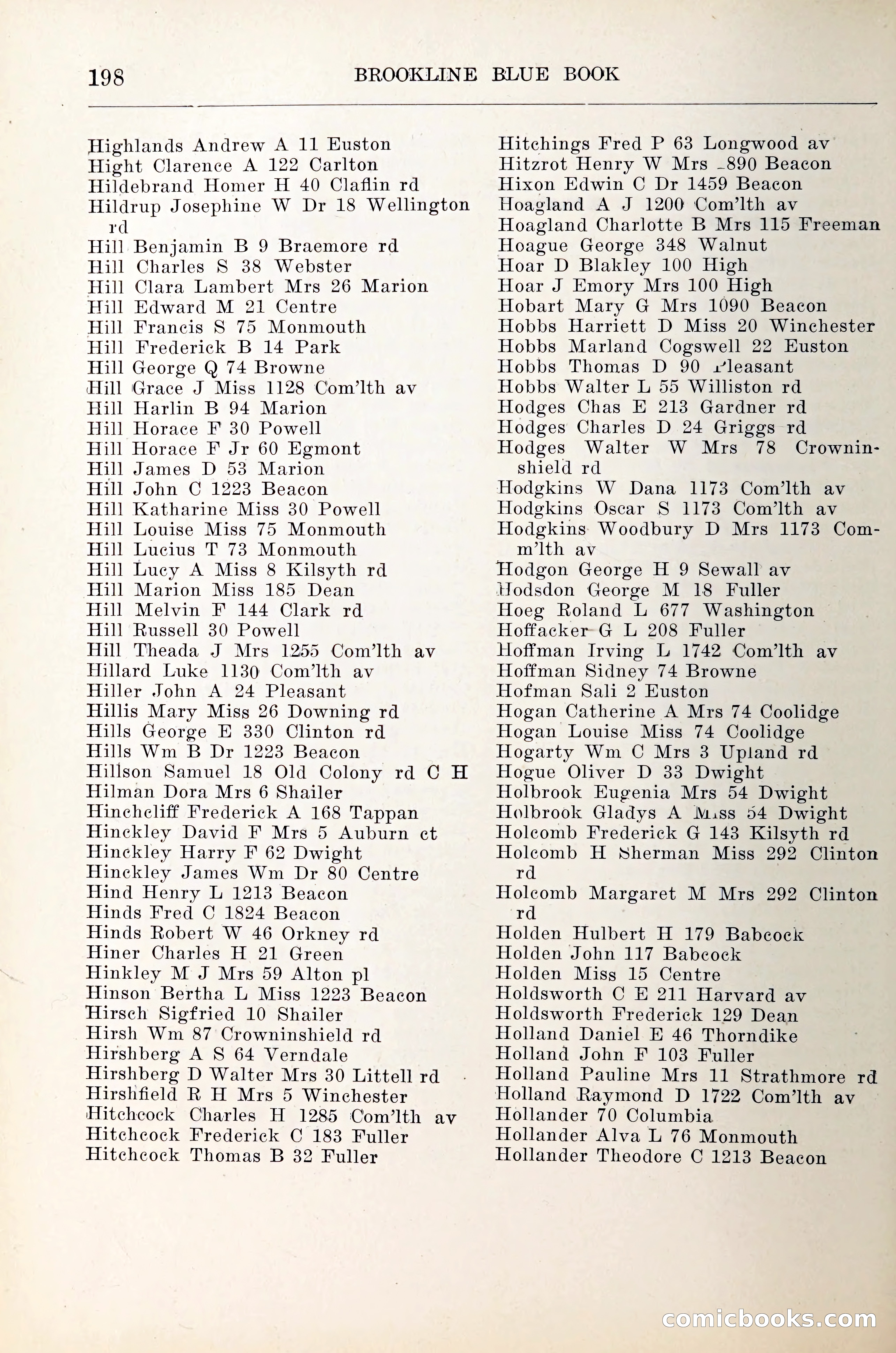 Blue Book of Brookline — page 219 of 305