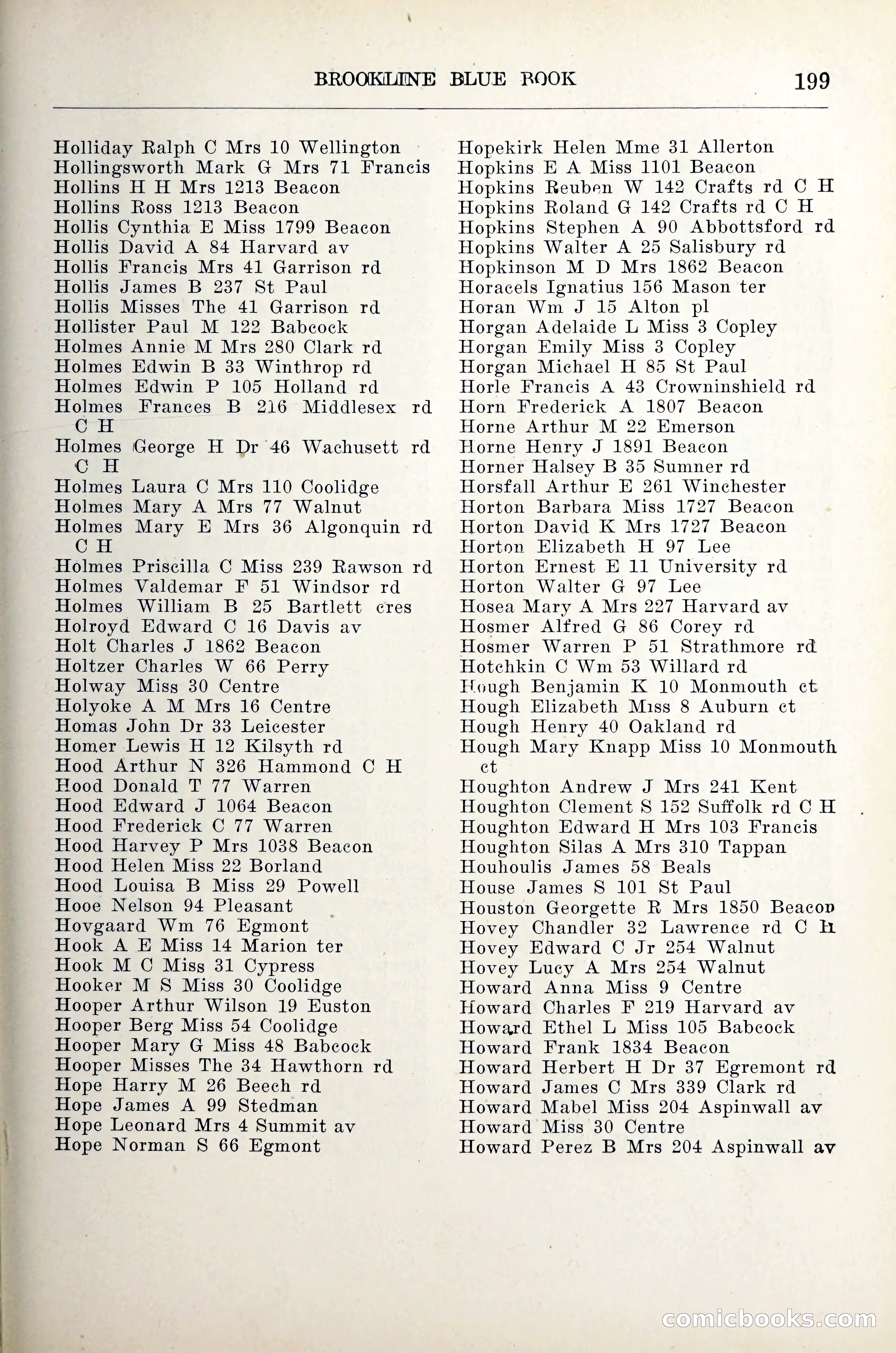 Blue Book of Brookline — page 220 of 305