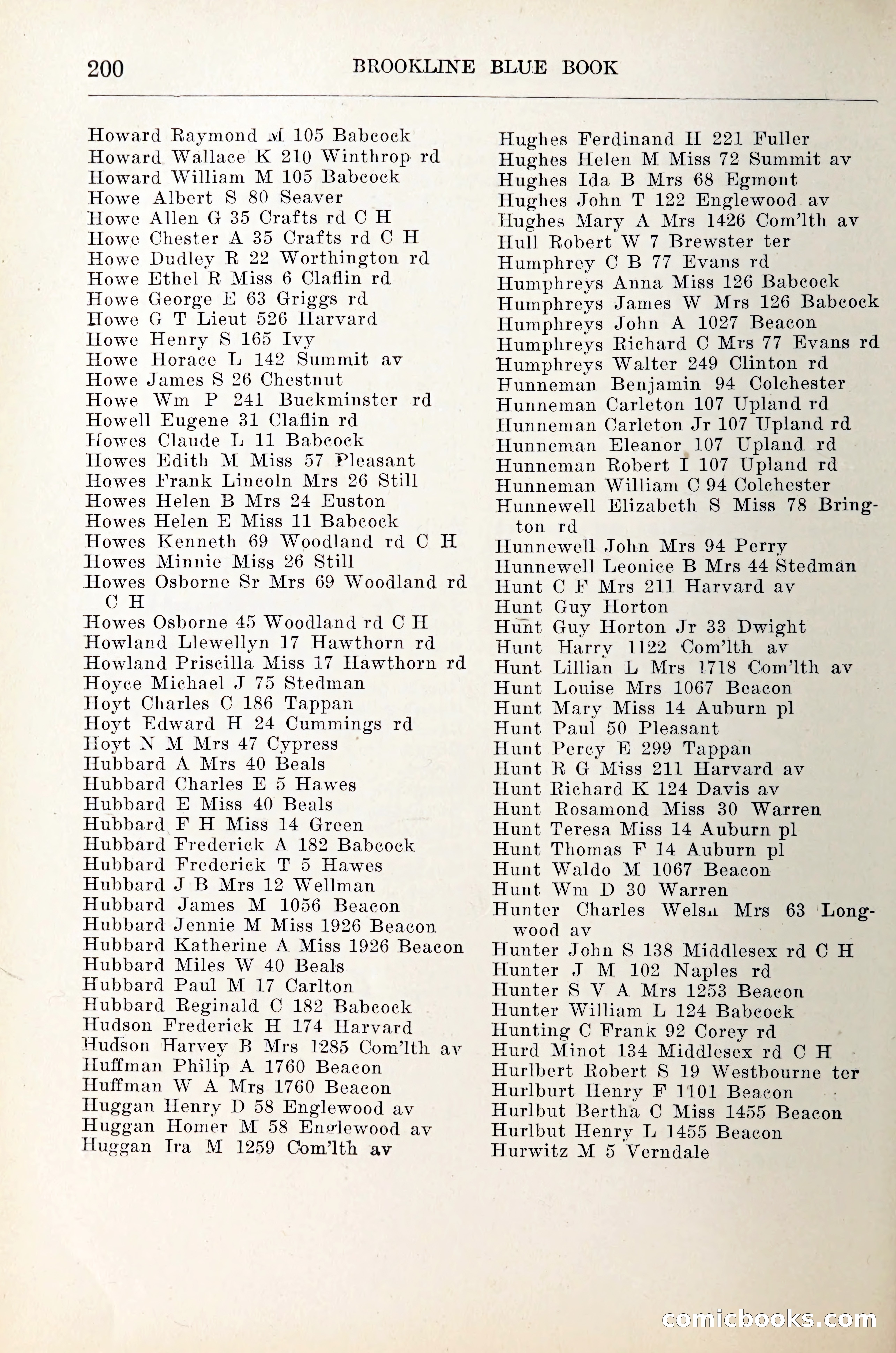 Blue Book of Brookline — page 221 of 305