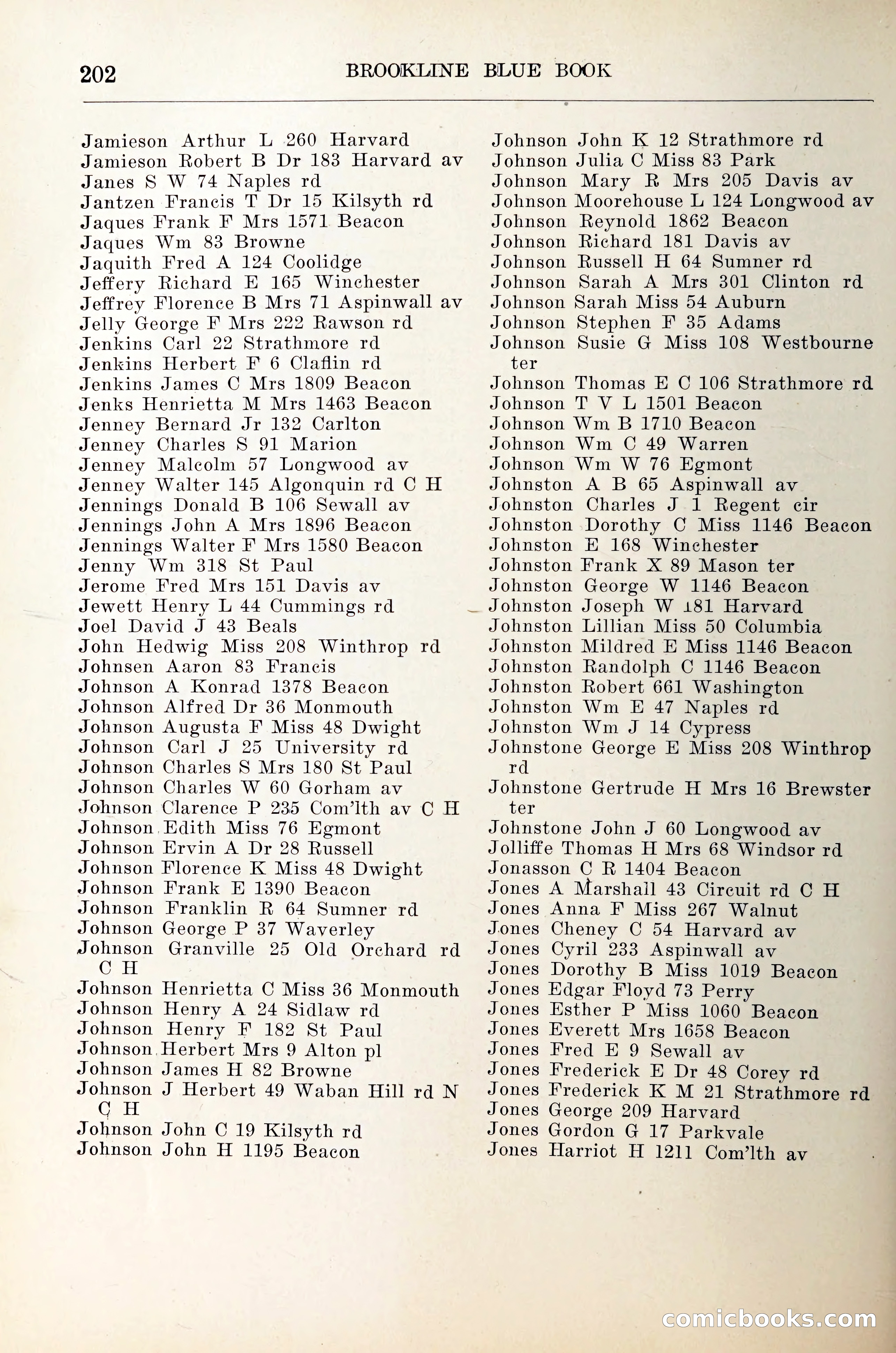 Blue Book of Brookline — page 223 of 305