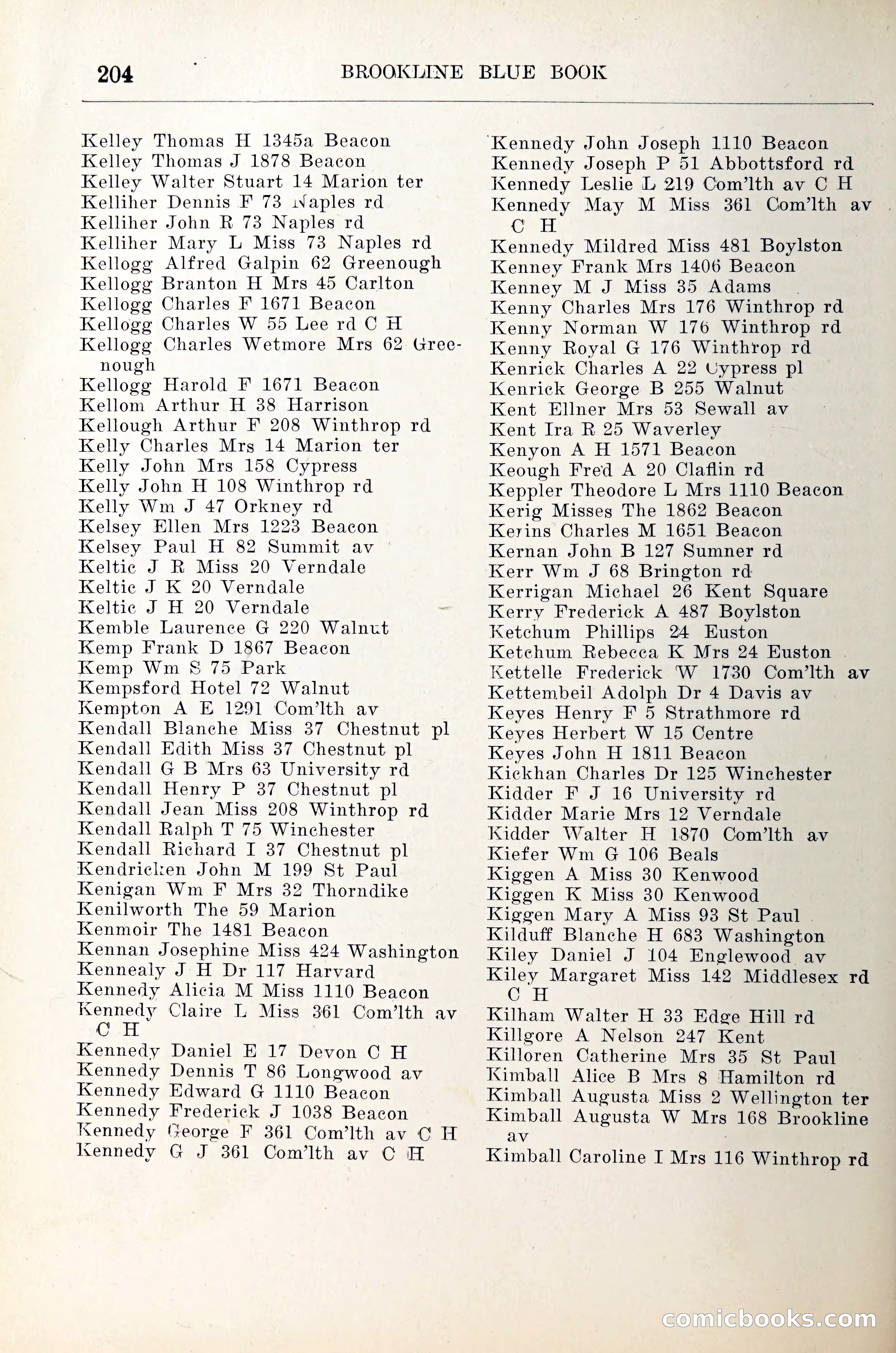 Blue Book of Brookline — page 225 of 305