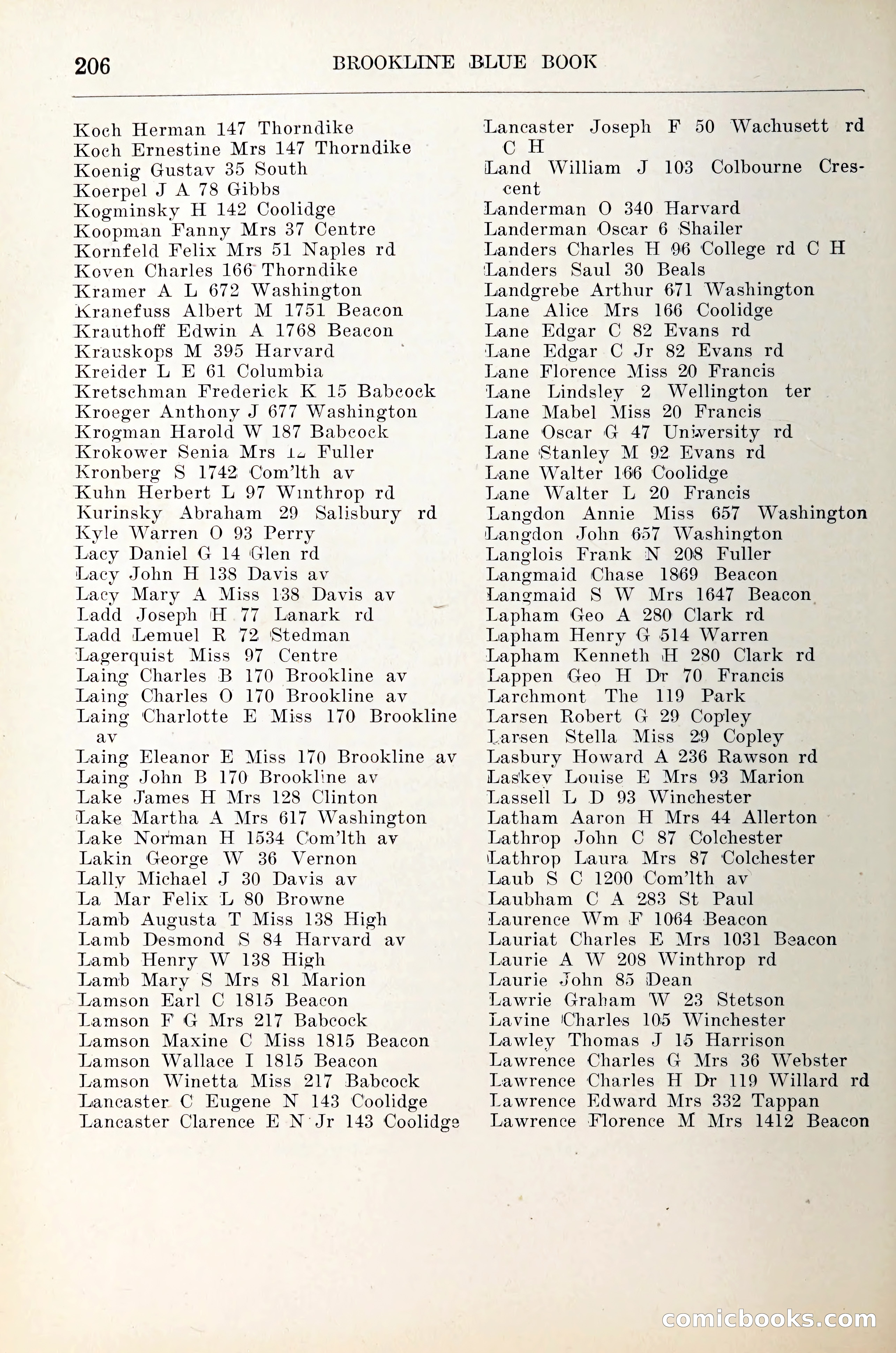 Blue Book of Brookline — page 227 of 305