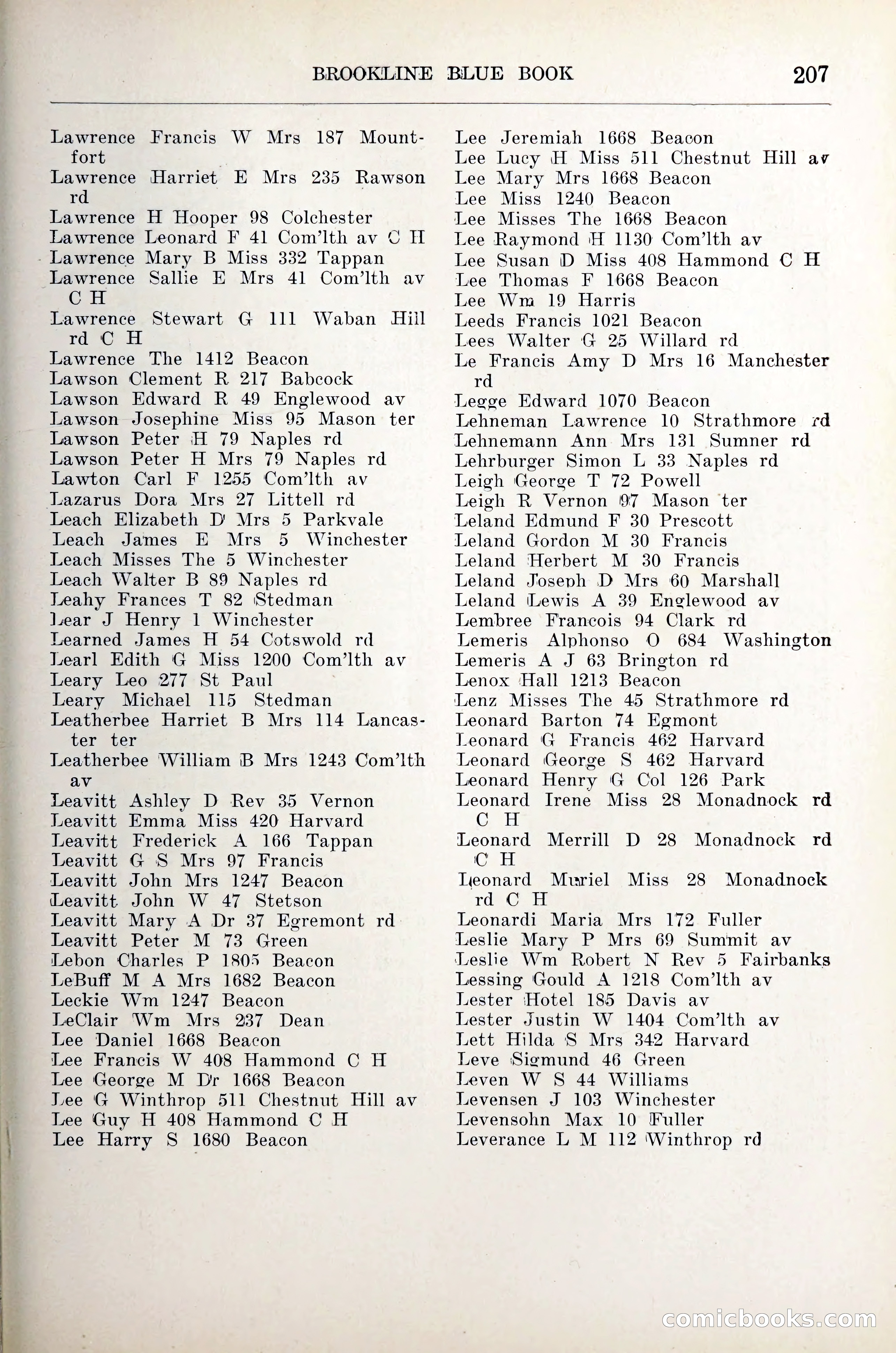Blue Book of Brookline — page 228 of 305