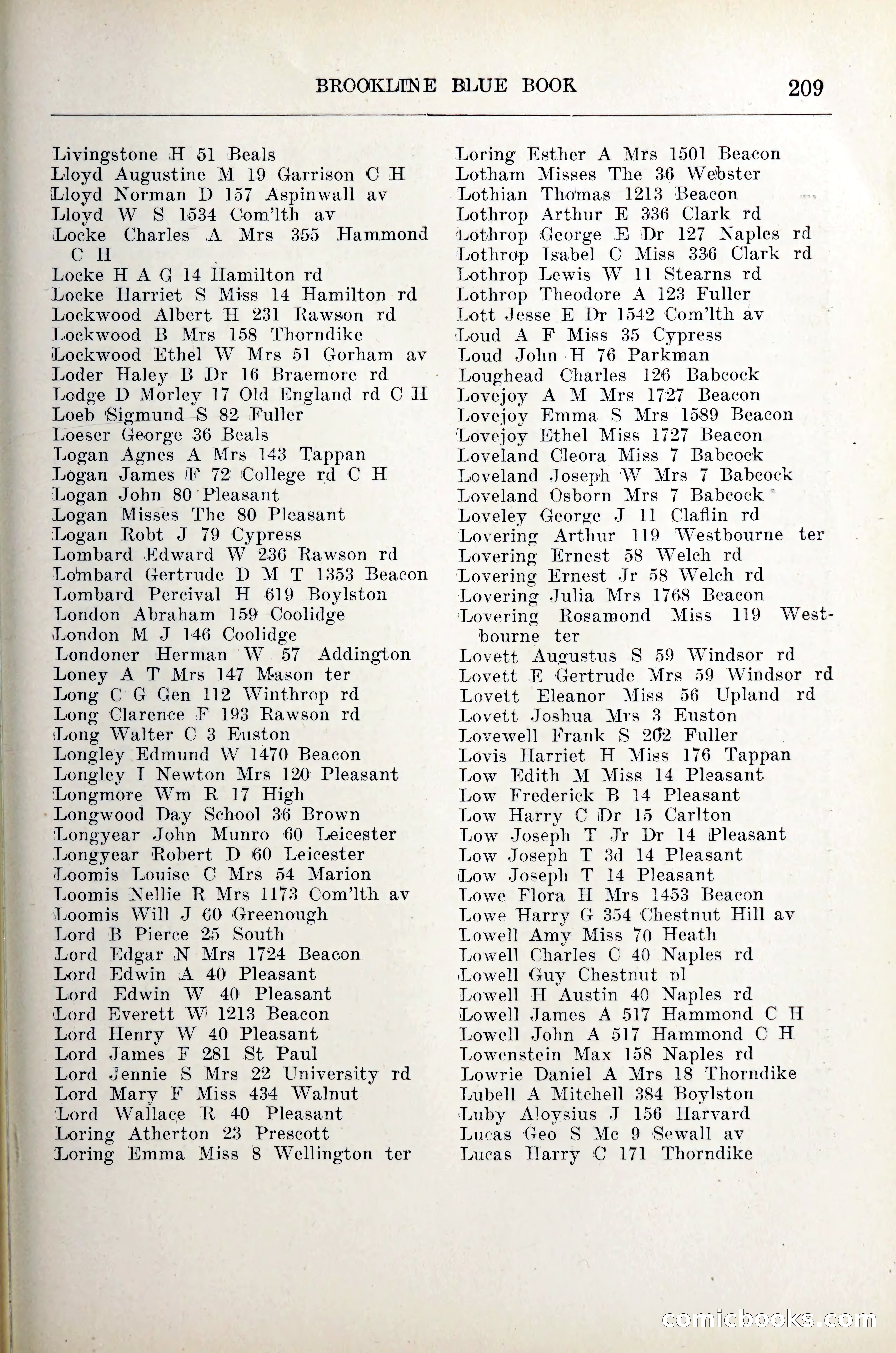 Blue Book of Brookline — page 230 of 305