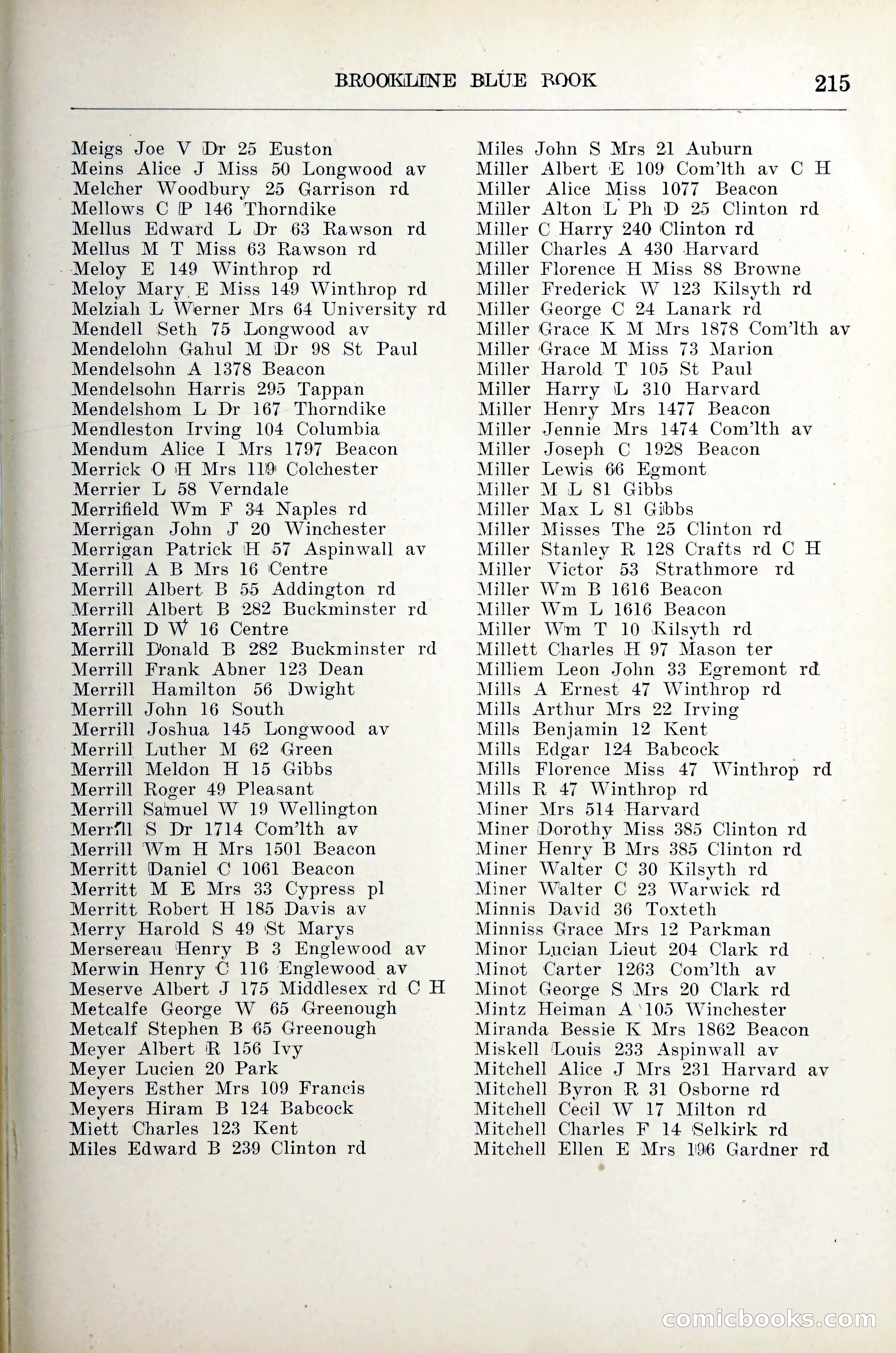 Blue Book of Brookline — page 236 of 305