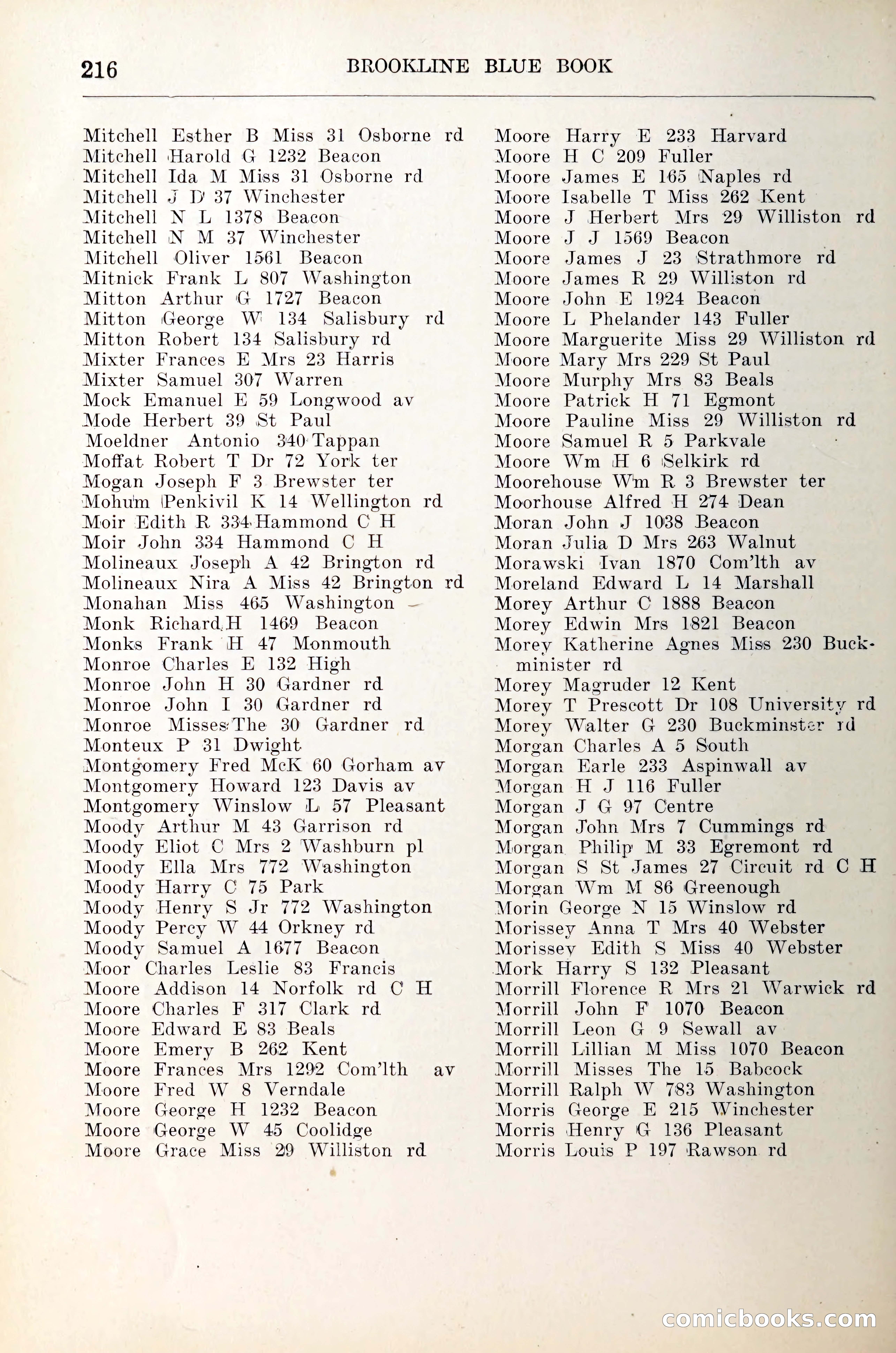Blue Book of Brookline — page 237 of 305