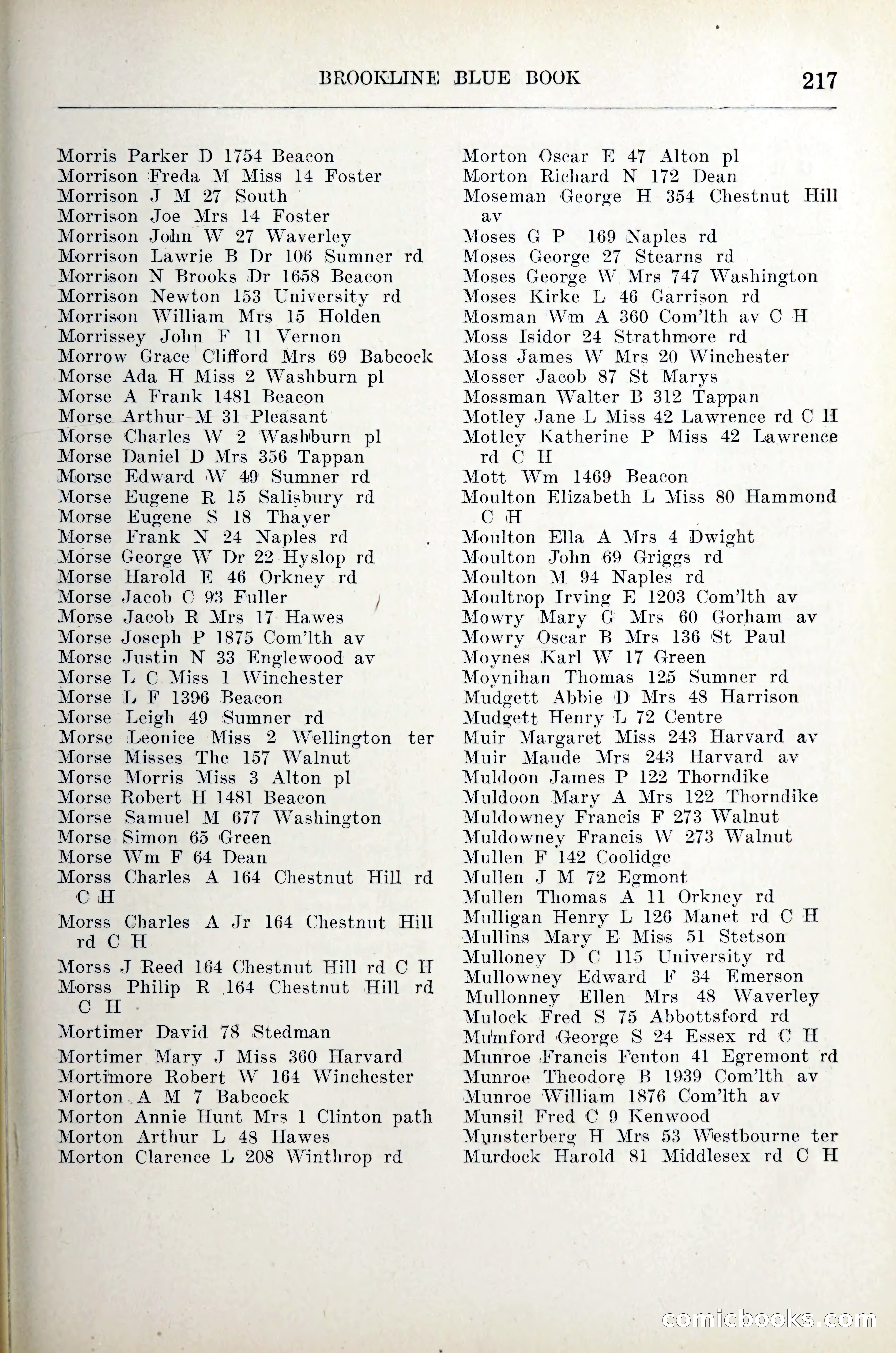 Blue Book of Brookline — page 238 of 305