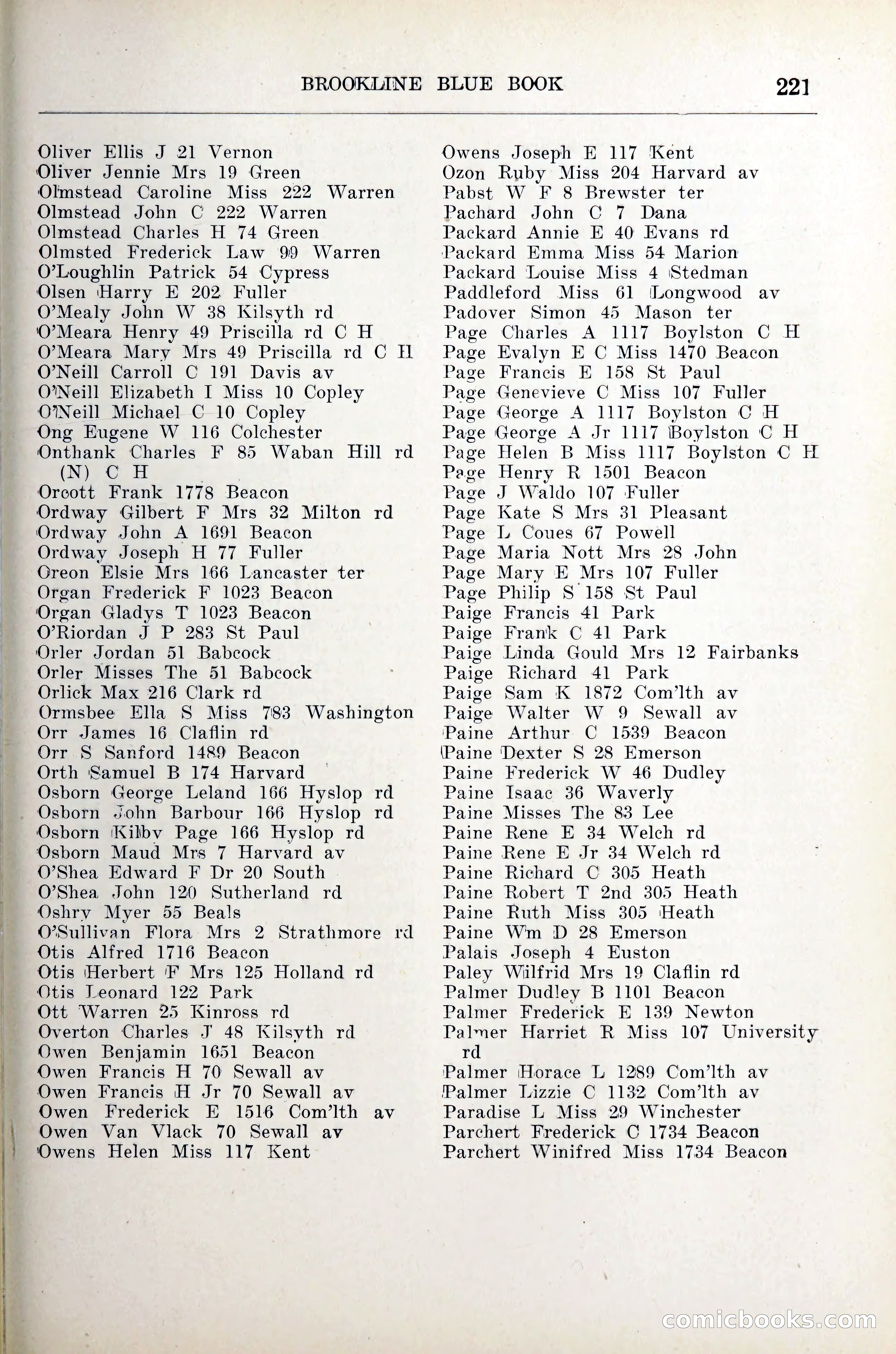 Blue Book of Brookline — page 242 of 305