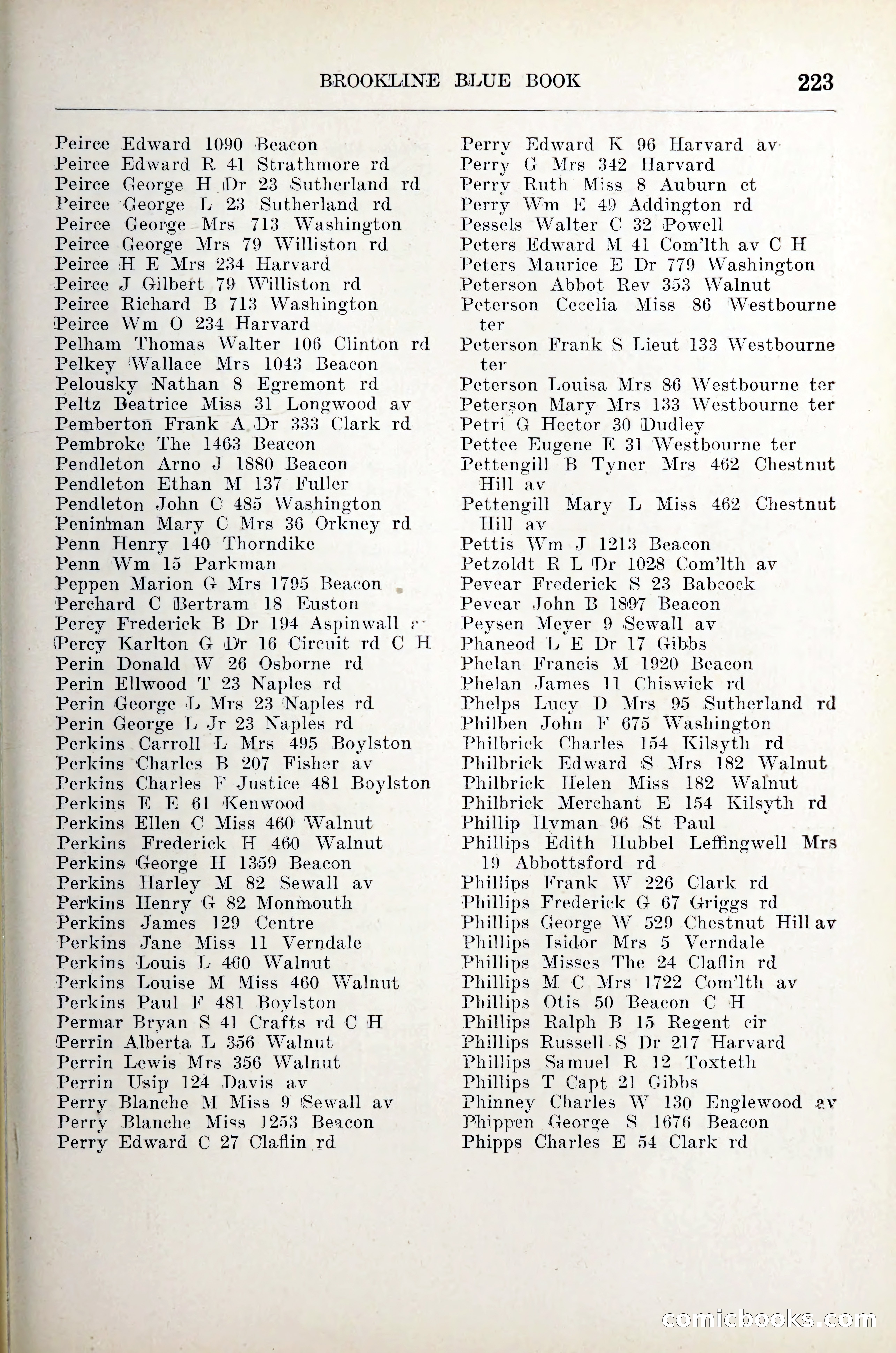Blue Book of Brookline — page 244 of 305