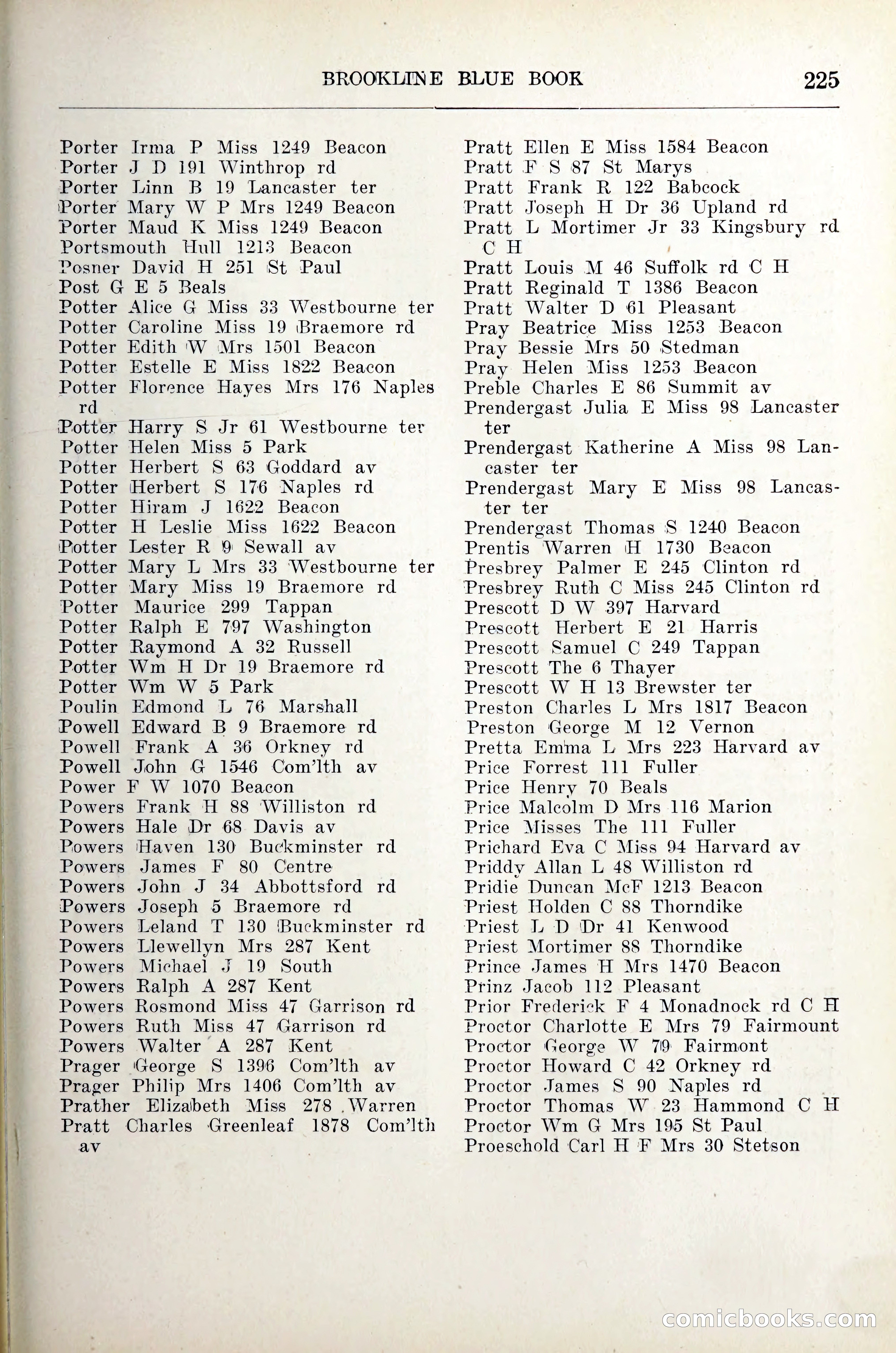 Blue Book of Brookline — page 246 of 305