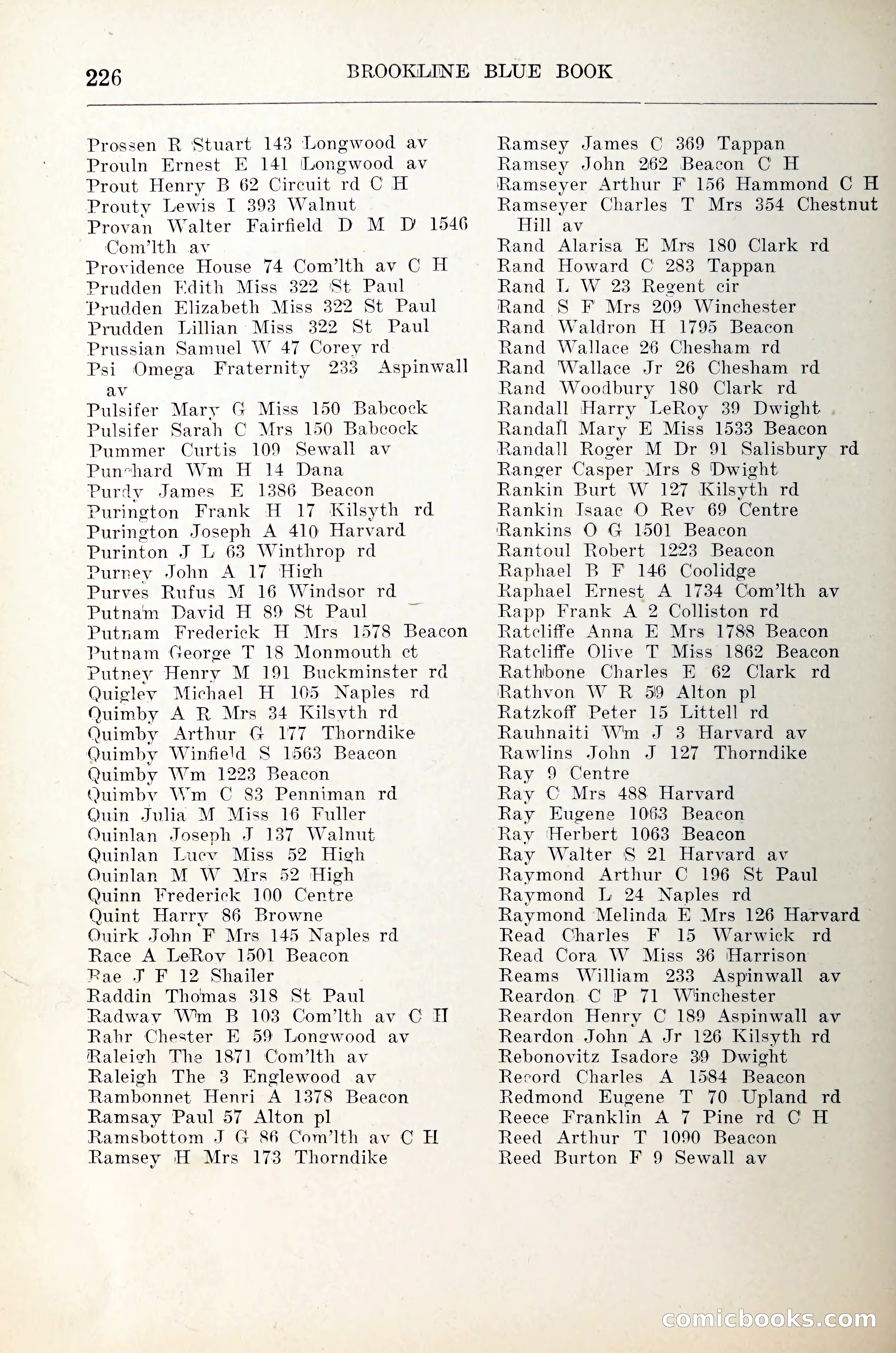 Blue Book of Brookline — page 247 of 305
