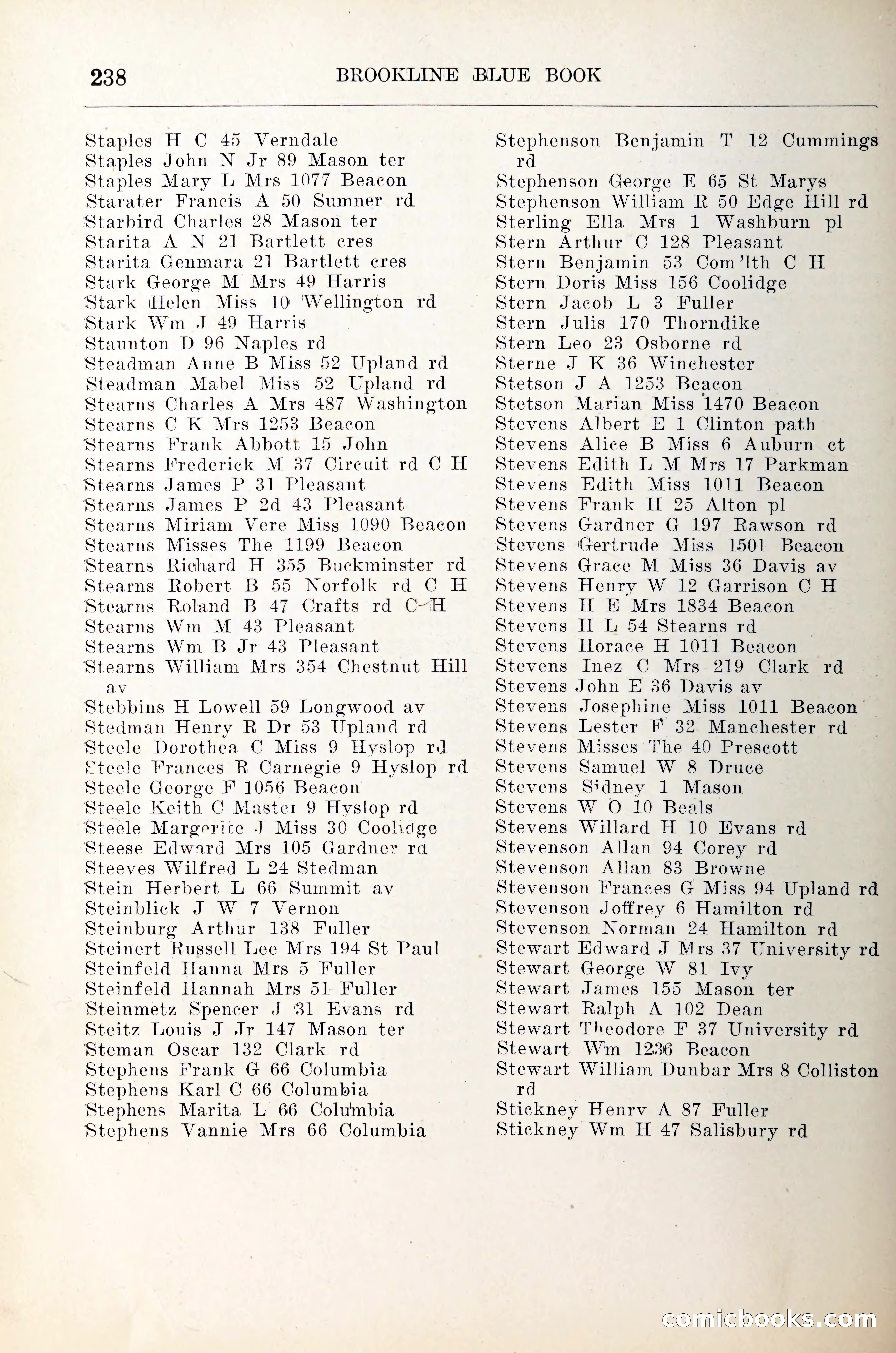 Blue Book of Brookline — page 259 of 305