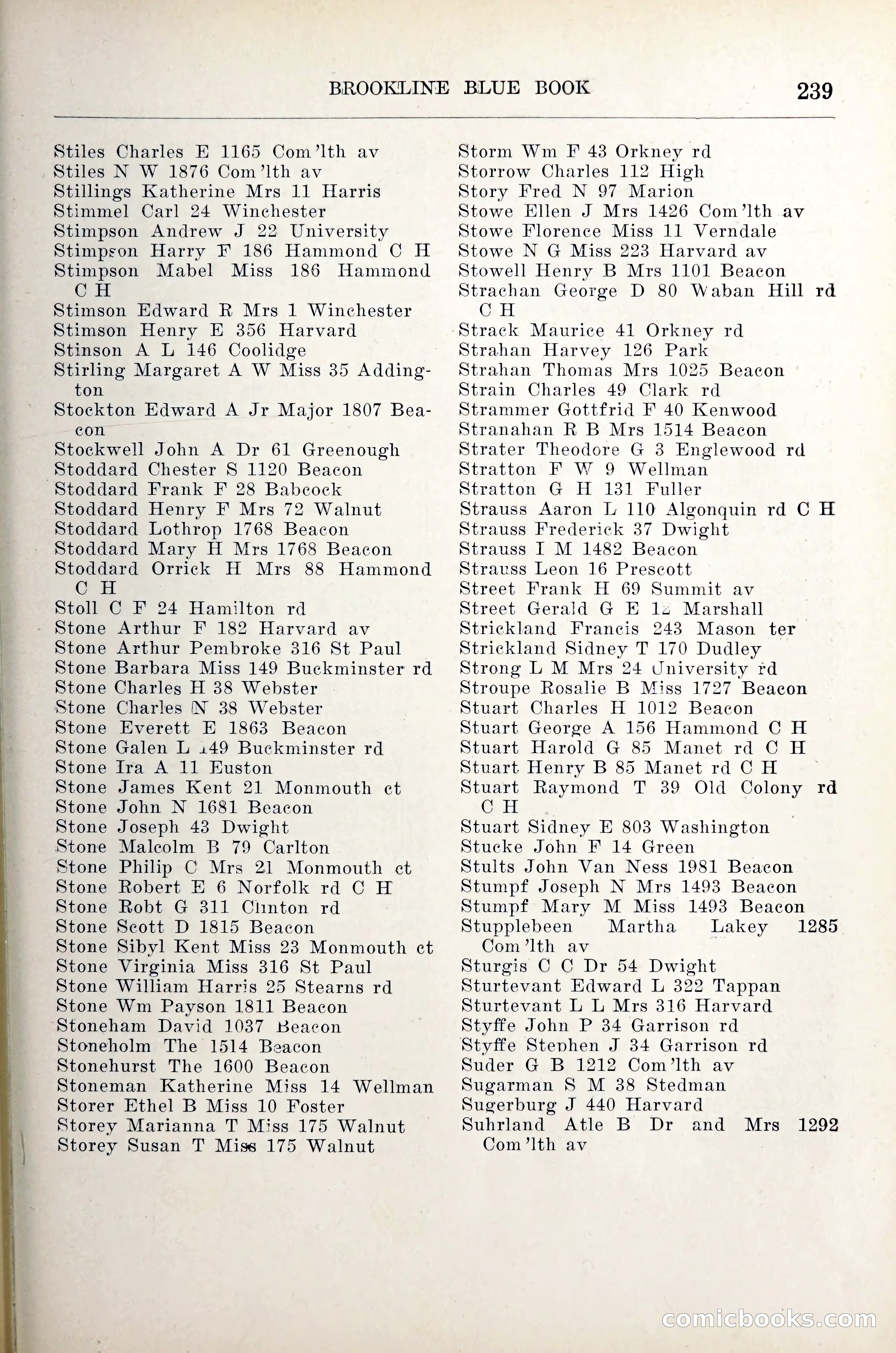 Blue Book of Brookline — page 260 of 305