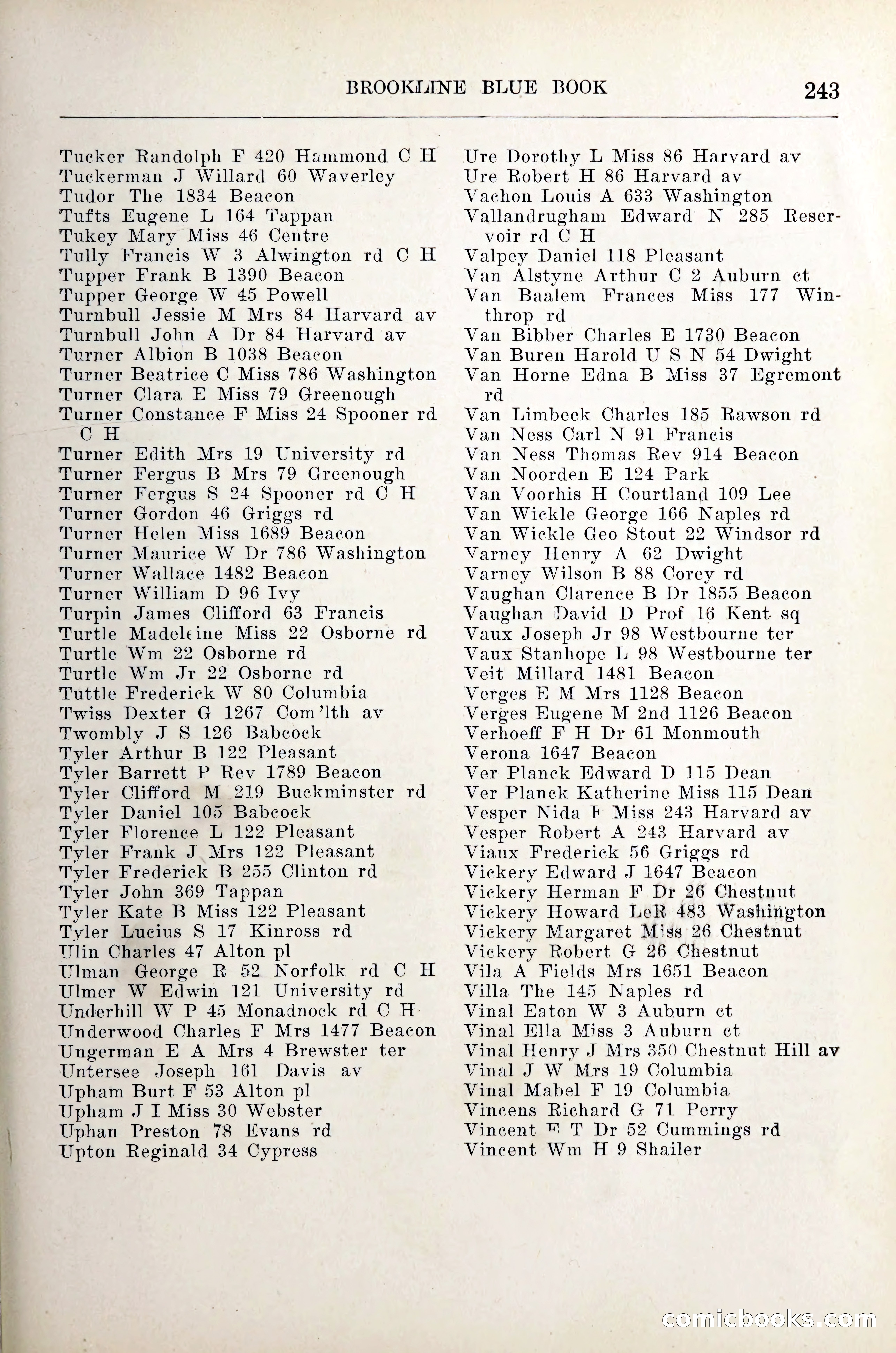 Blue Book of Brookline — page 264 of 305