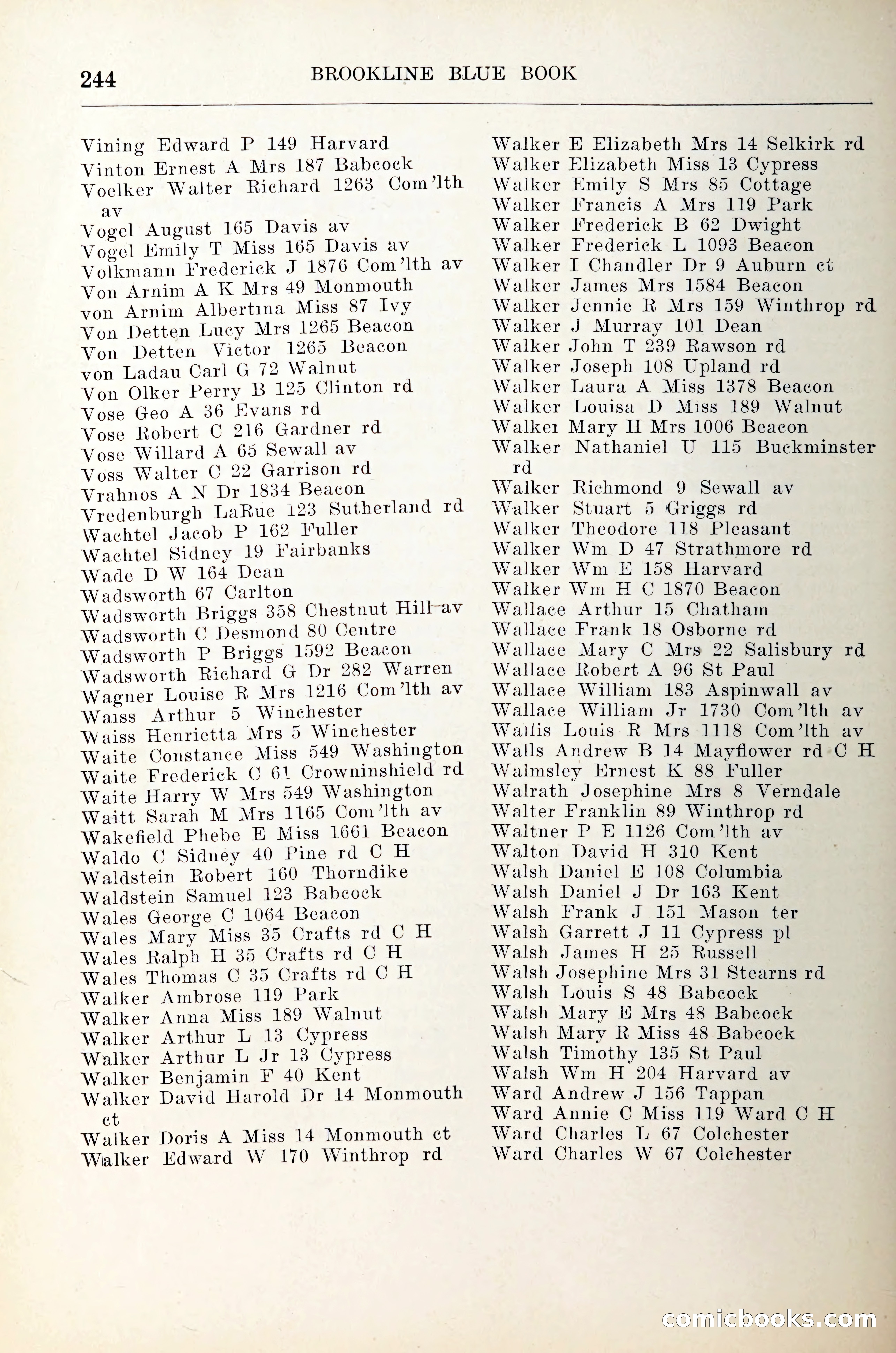 Blue Book of Brookline — page 265 of 305