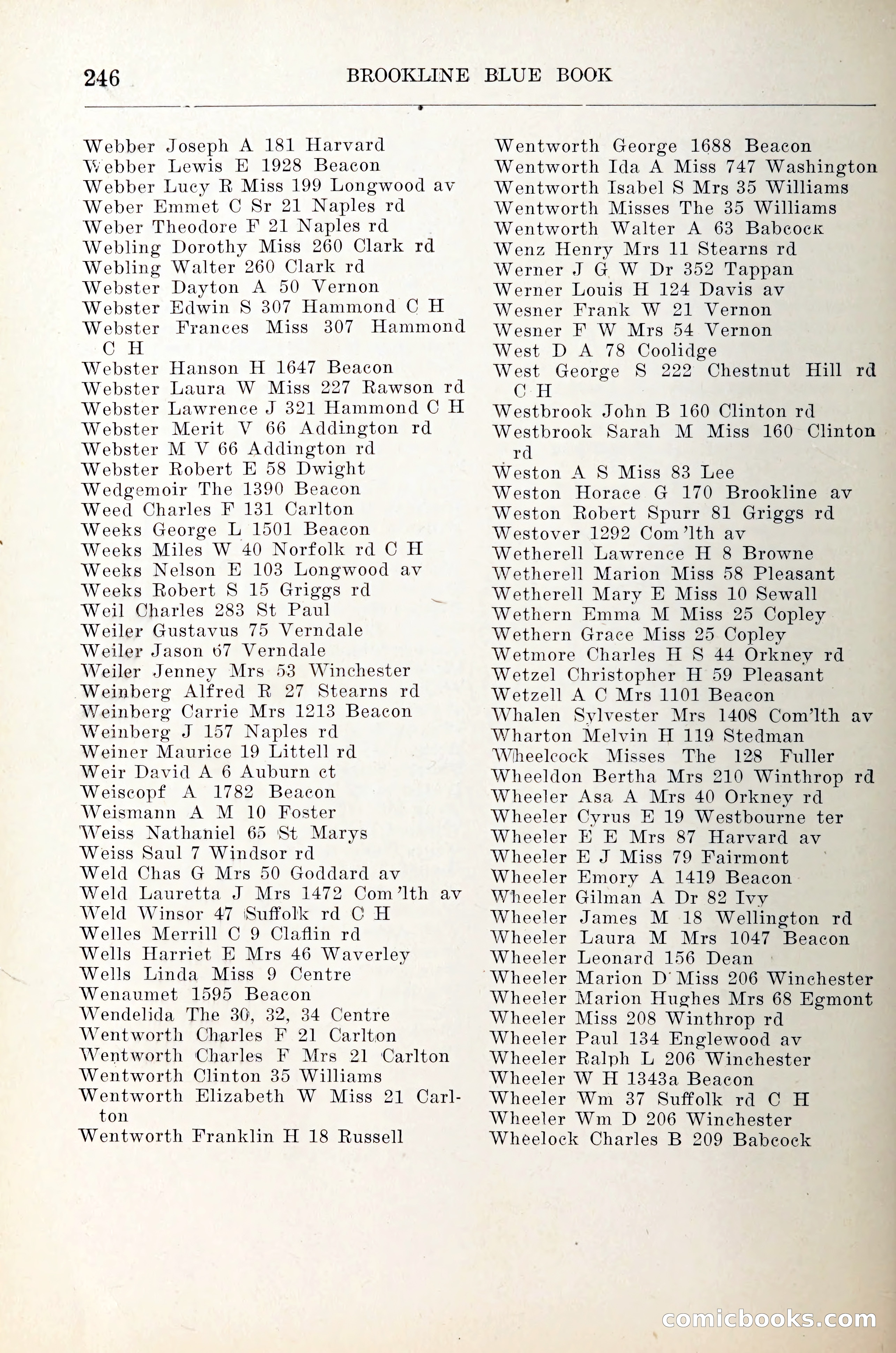 Blue Book of Brookline — page 267 of 305