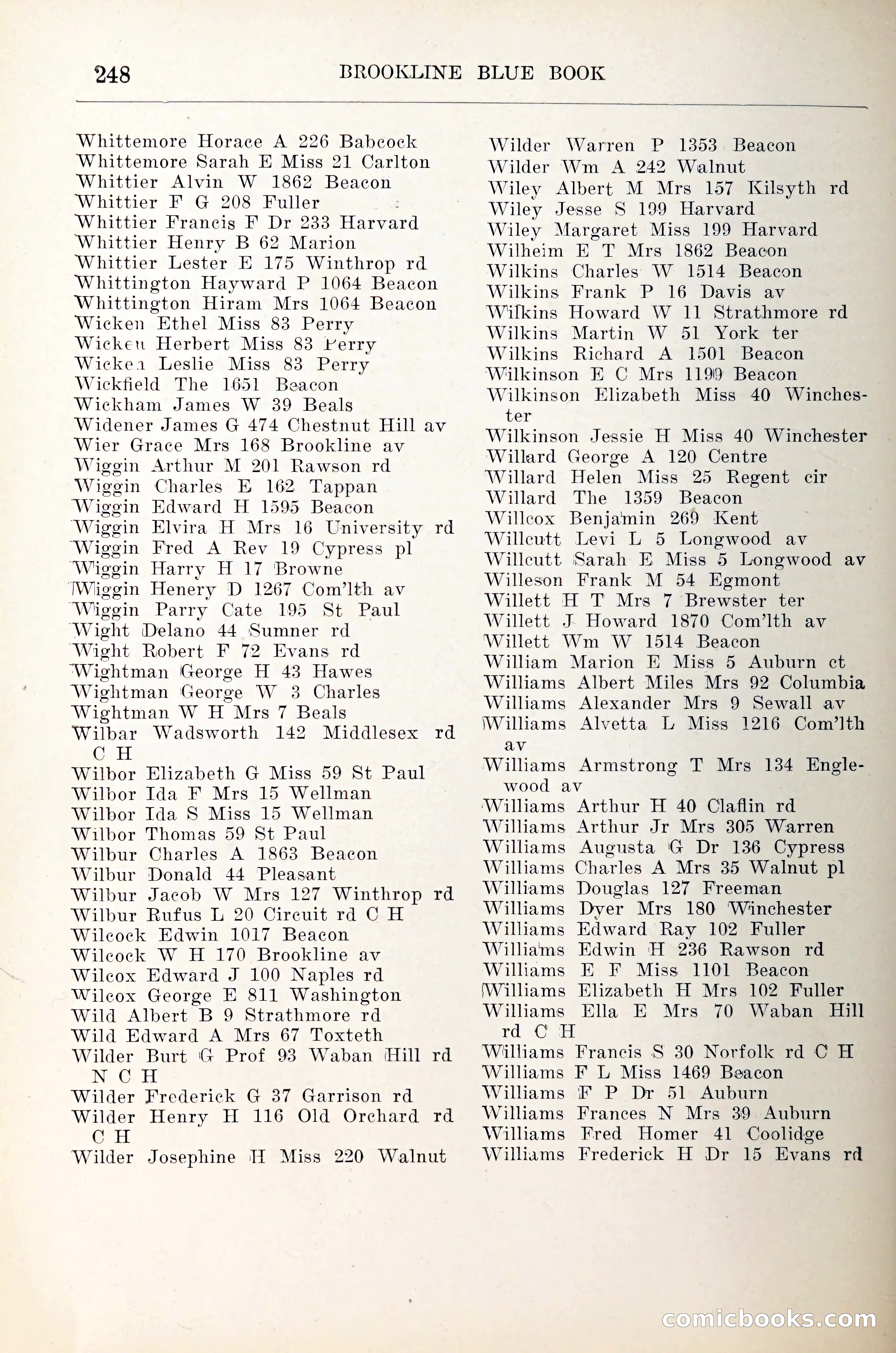 Blue Book of Brookline — page 269 of 305