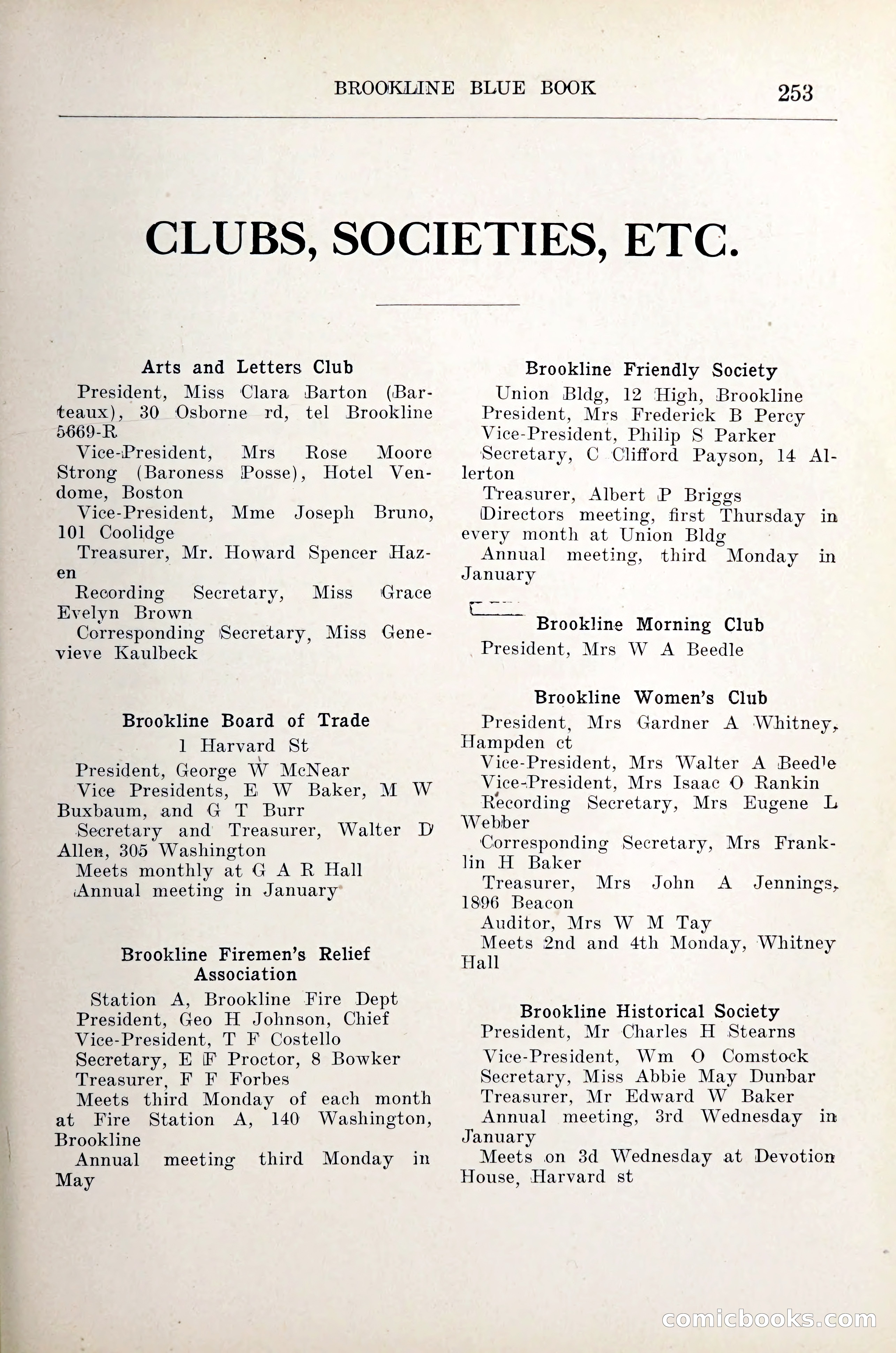 Blue Book of Brookline — page 274 of 305