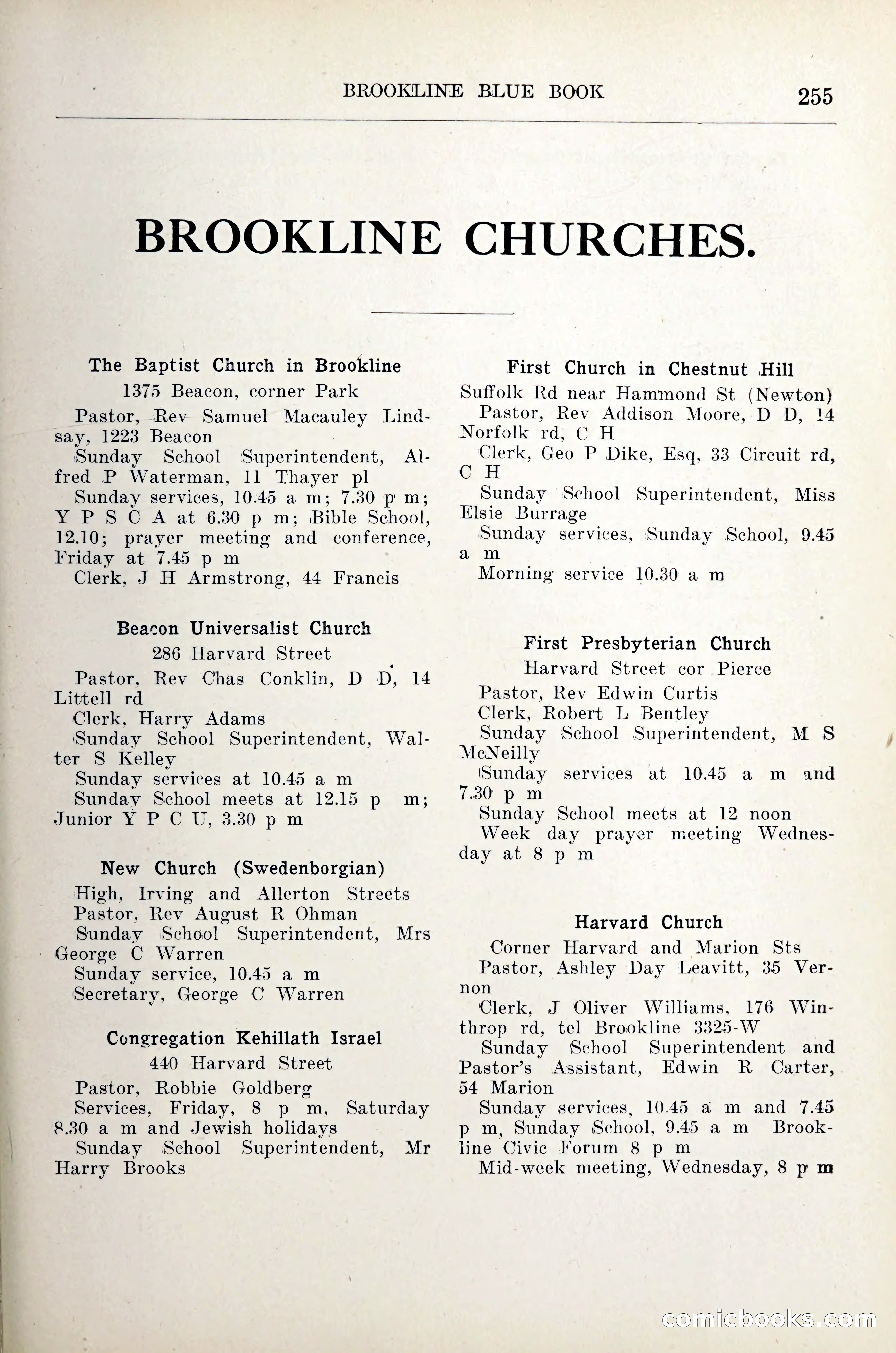 Blue Book of Brookline — page 276 of 305