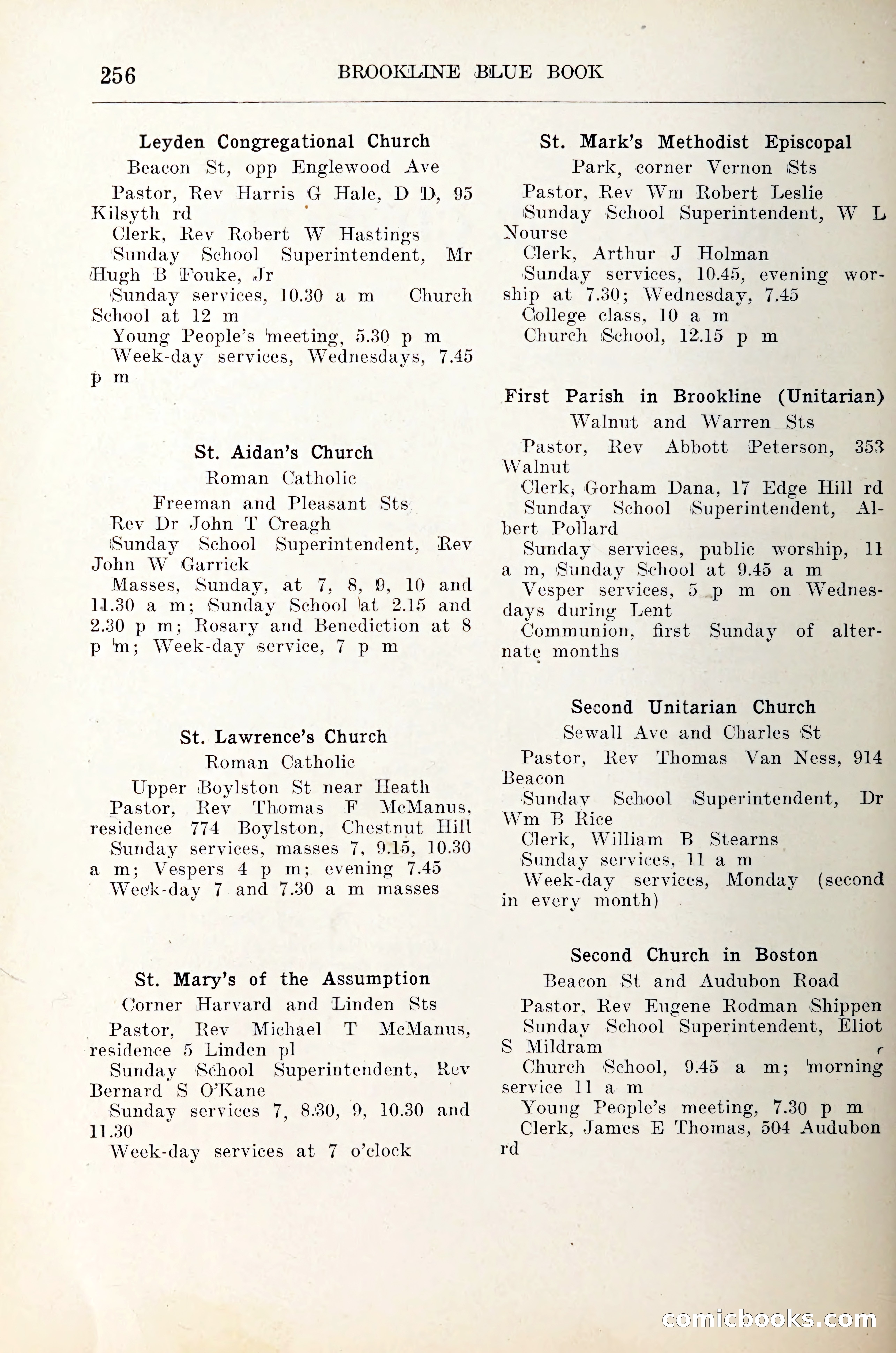 Blue Book of Brookline — page 277 of 305