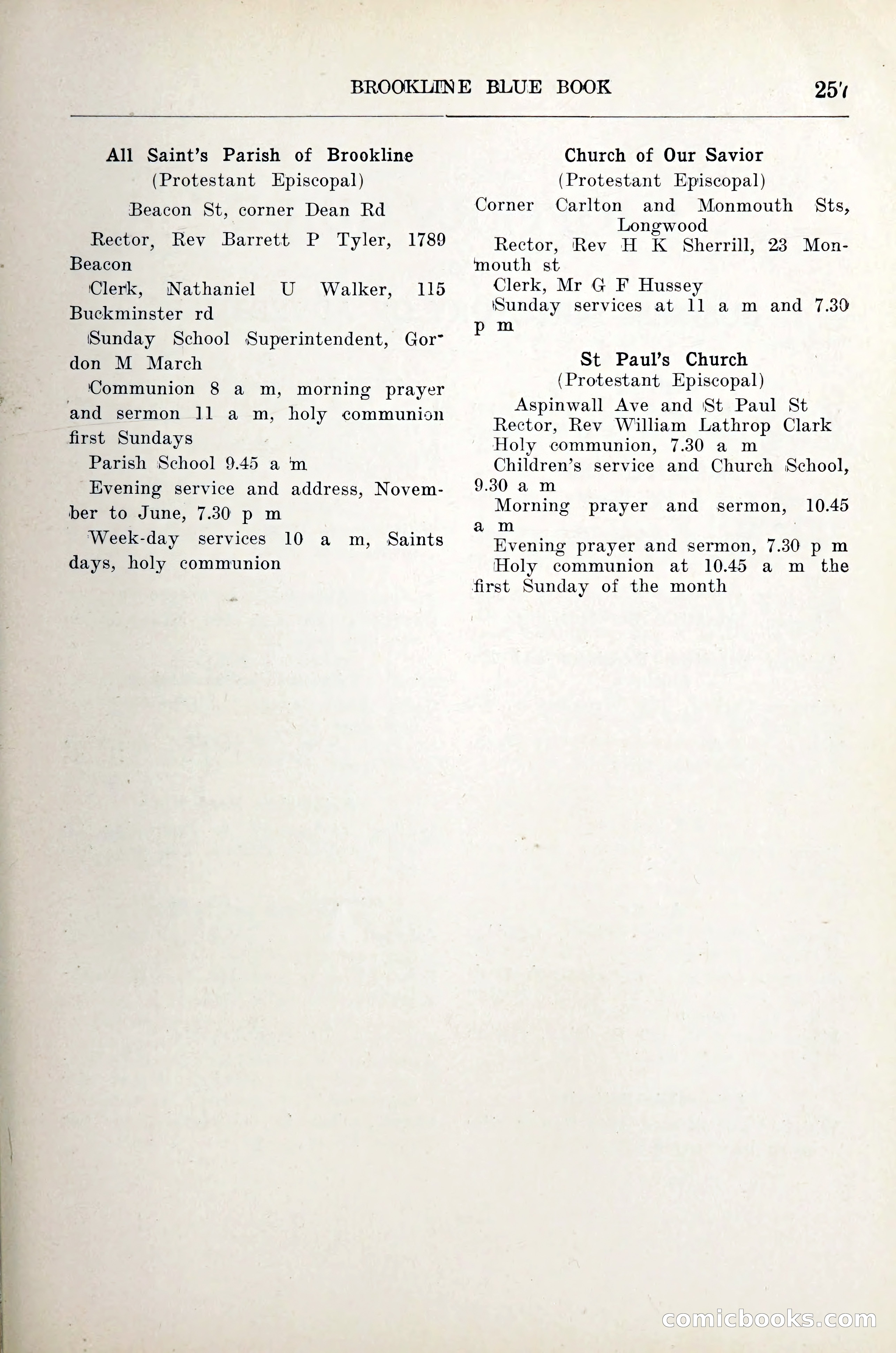 Blue Book of Brookline — page 278 of 305