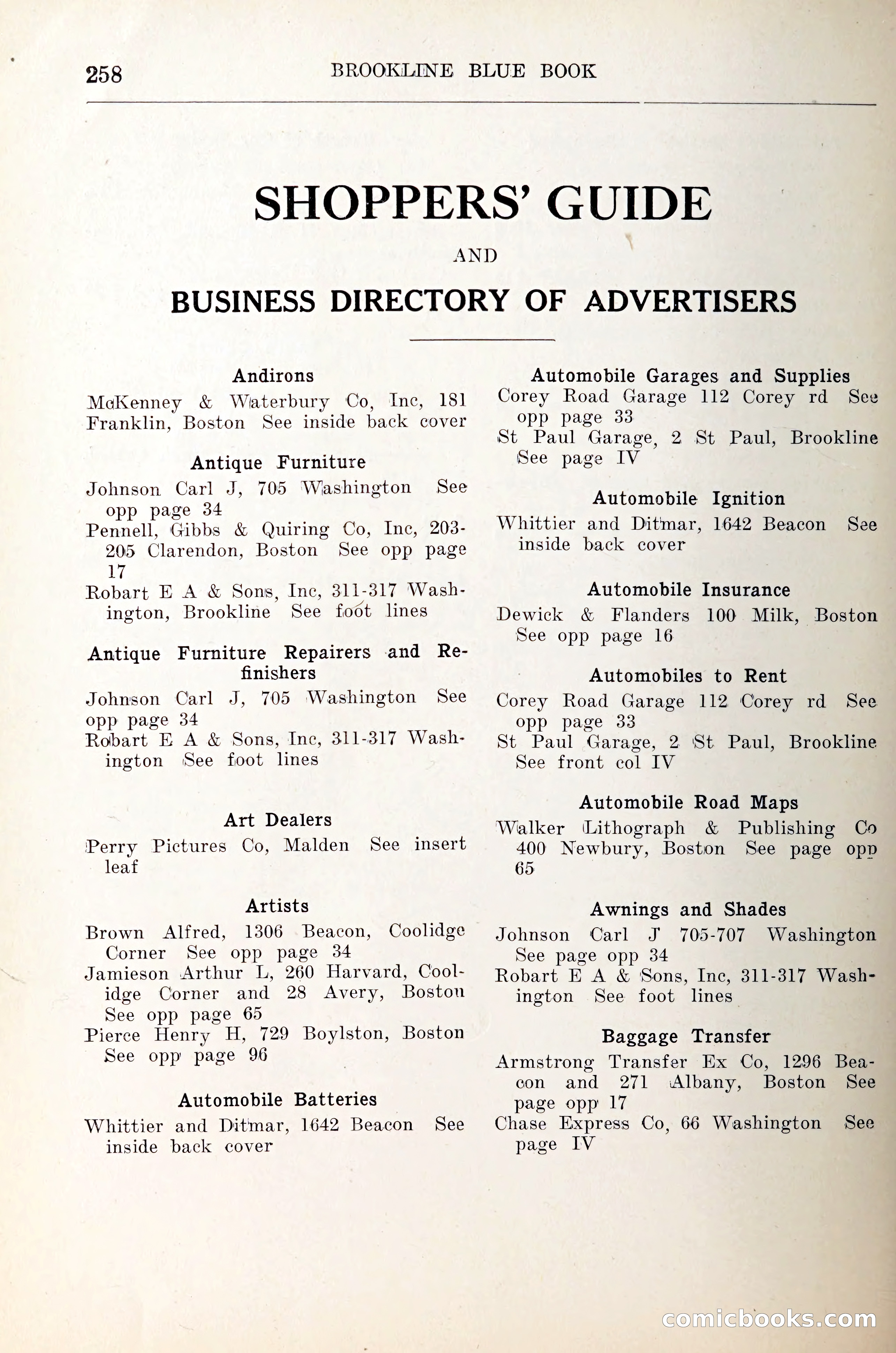 Blue Book of Brookline — page 279 of 305